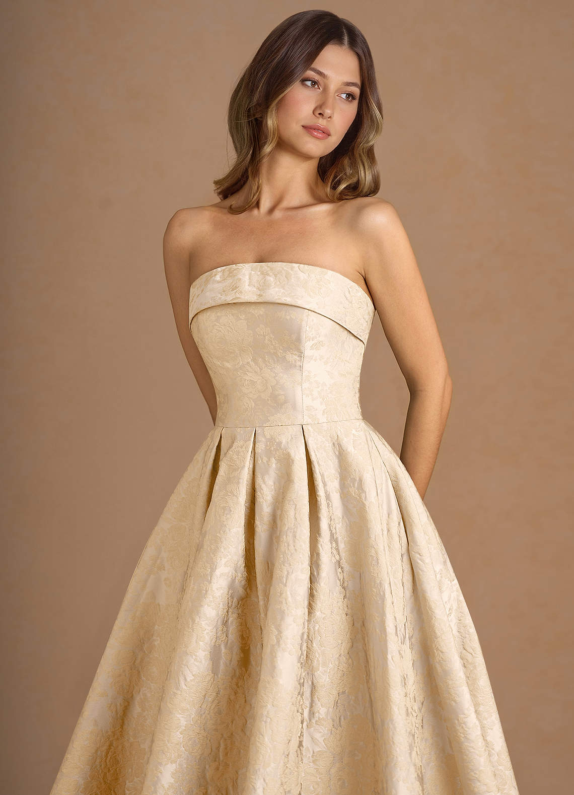 sachin and babi light blue dress Champagne Velvet prom gowns near me with Train -