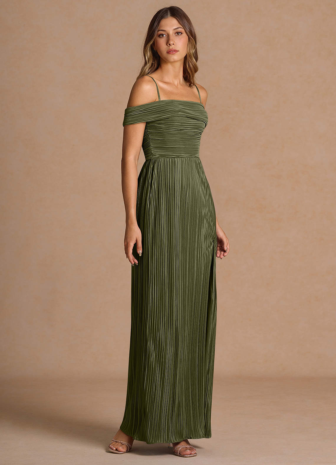 Isolde Moss Green Maxi Dress image4