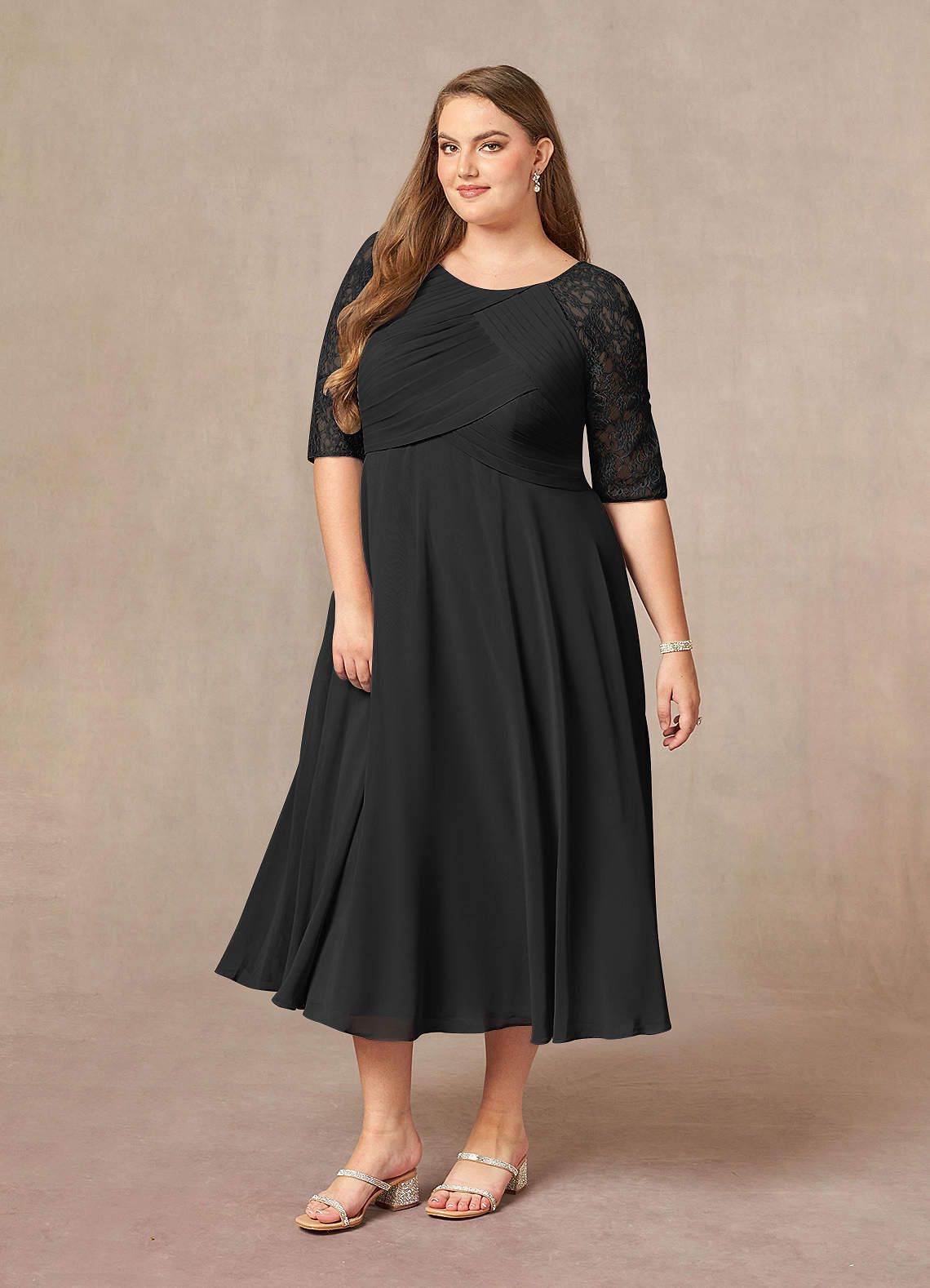 plus size black tea length dress Unique Vintage Plus Size Black Floral Mesh Cutout Swing Dress
