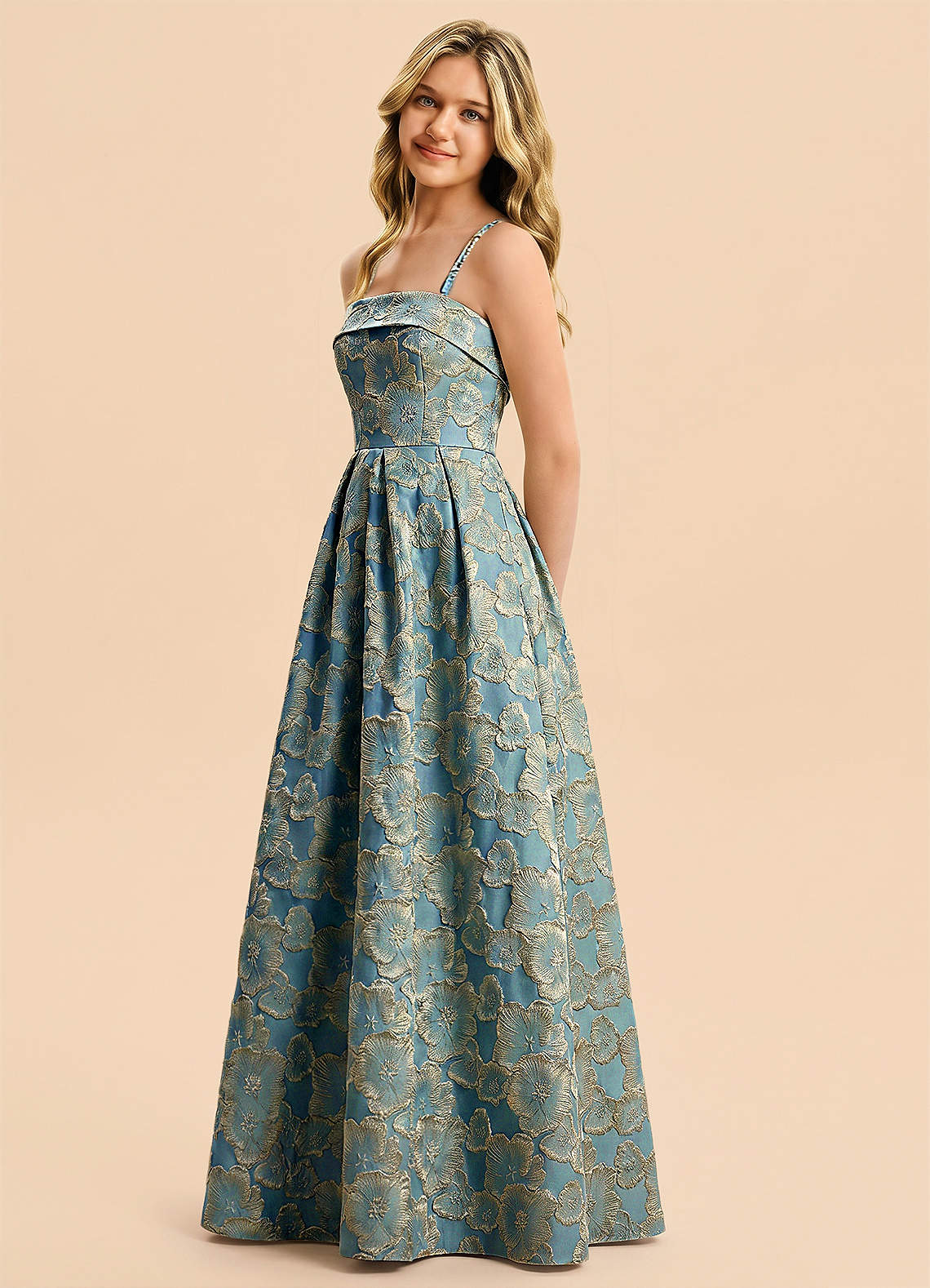 front Azazie Florentine Junior Formal Dress