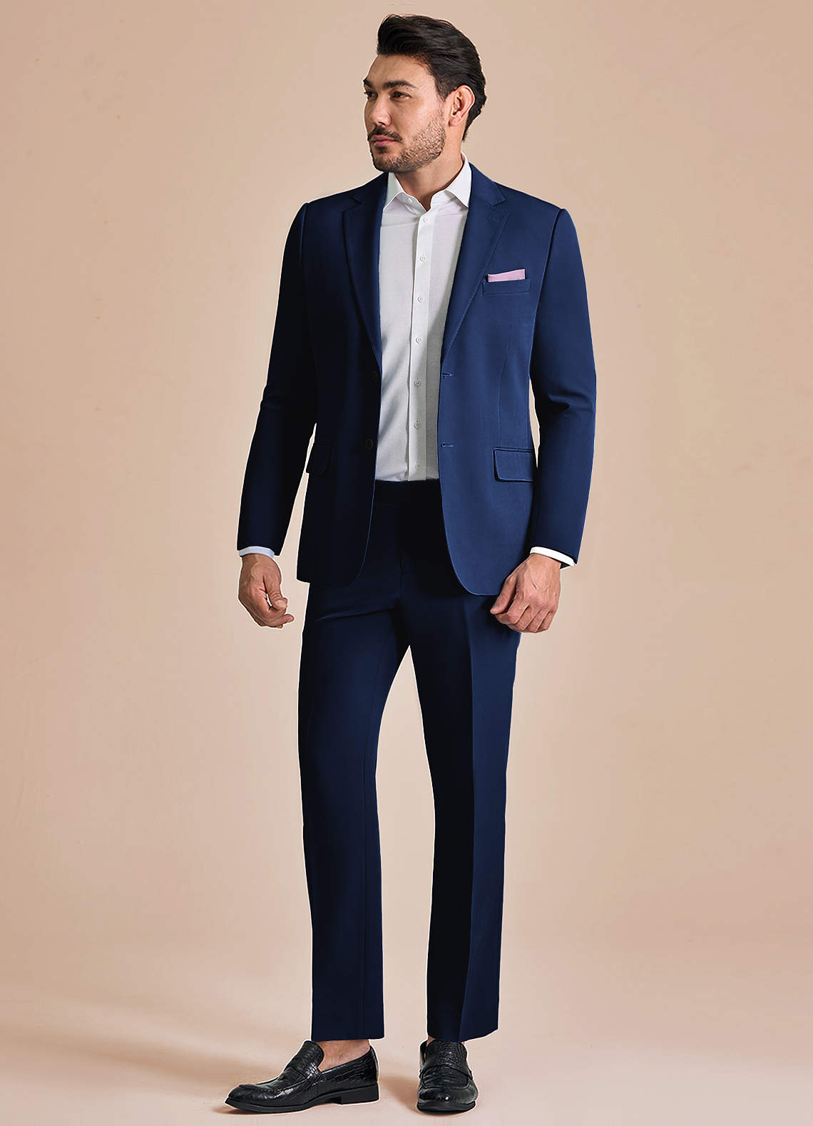 front James Azul Traje