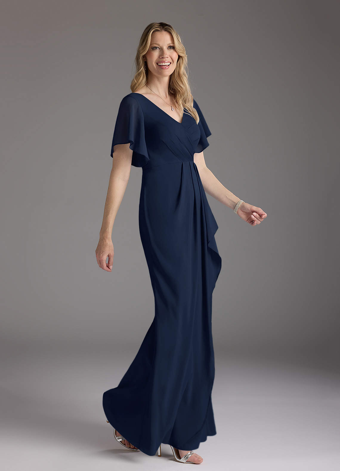 Midi Dress Wrap Sleeve Maxi Dress Dessy Collection Plus Size Faux Wrap  Split Sleeve Maxi Dress