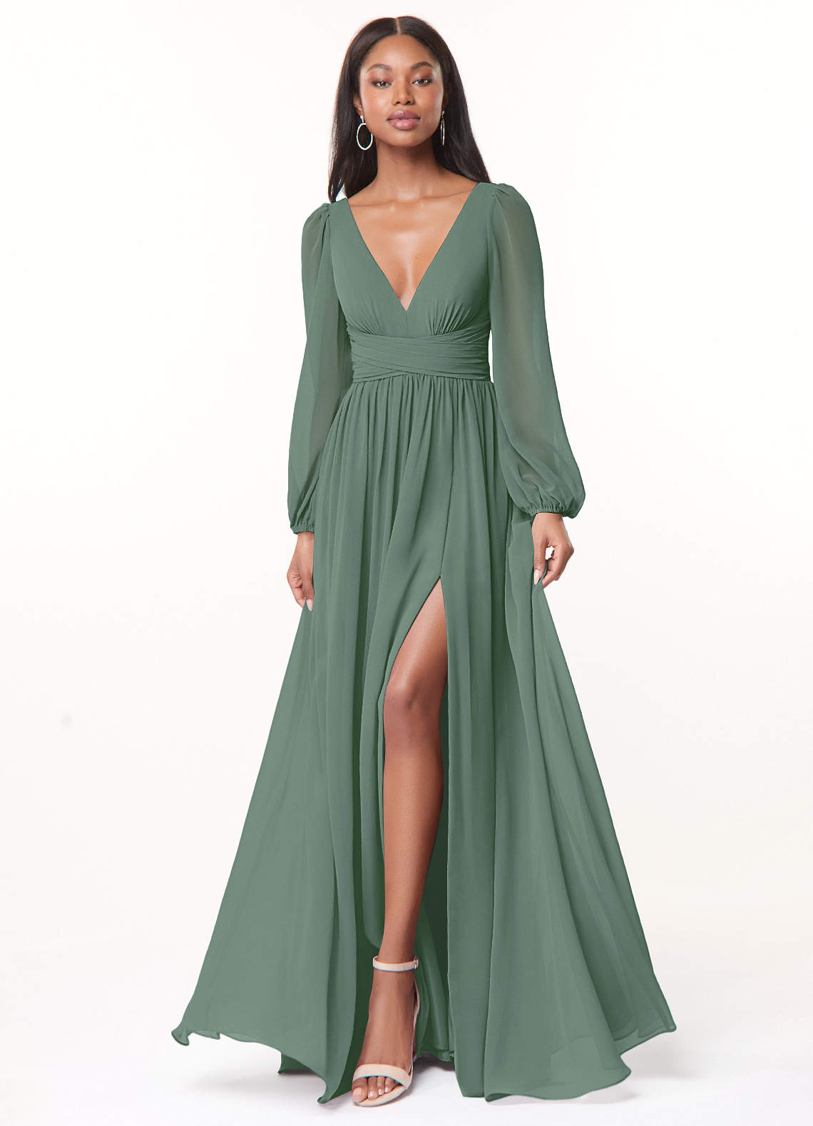 Azazie Norah Eucalyptus Bridesmaid Dresses Azazie