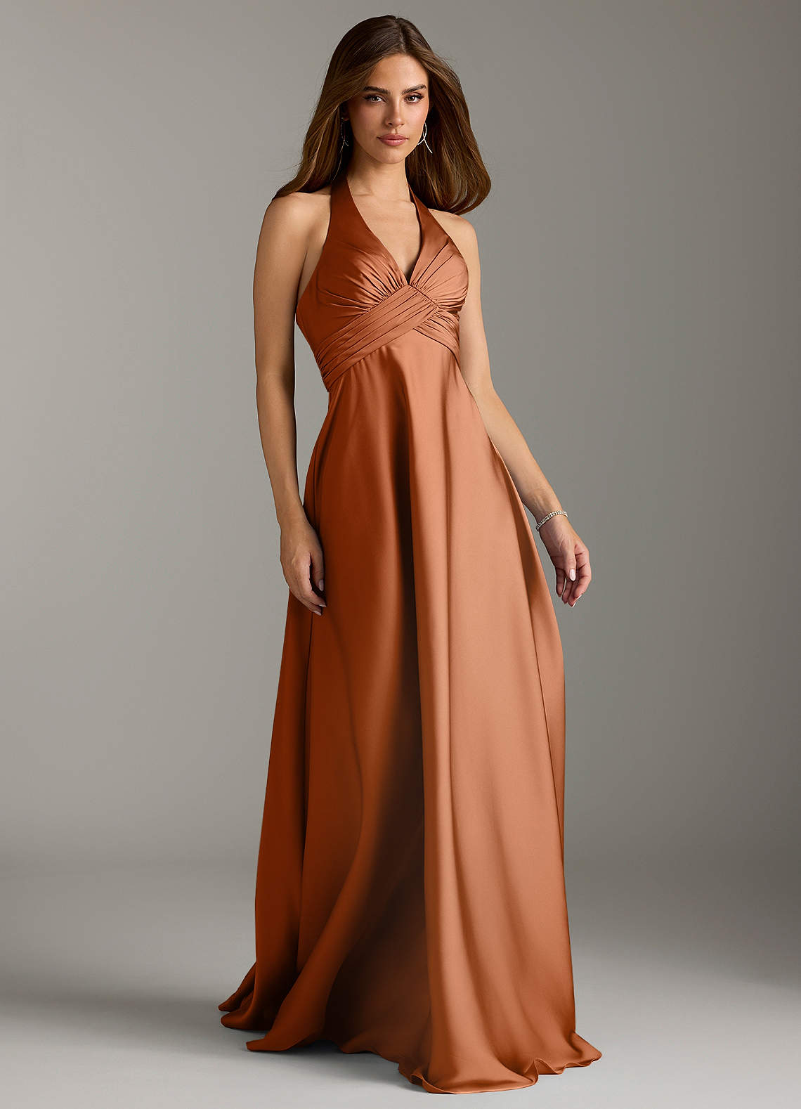 Azazie Tessie Copper Bridesmaid Dresses | Azazie