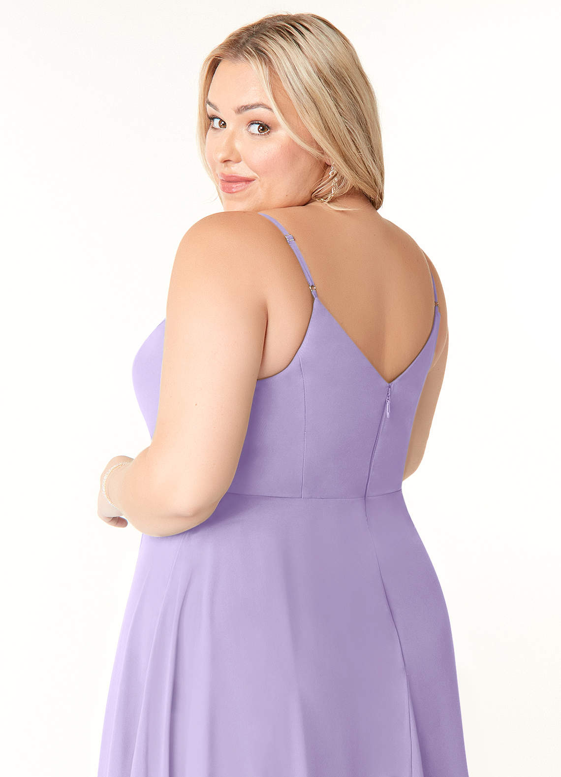Azazie Clarissa Ready to Ship Lilac Chiffon Bridesmaid Dresses
