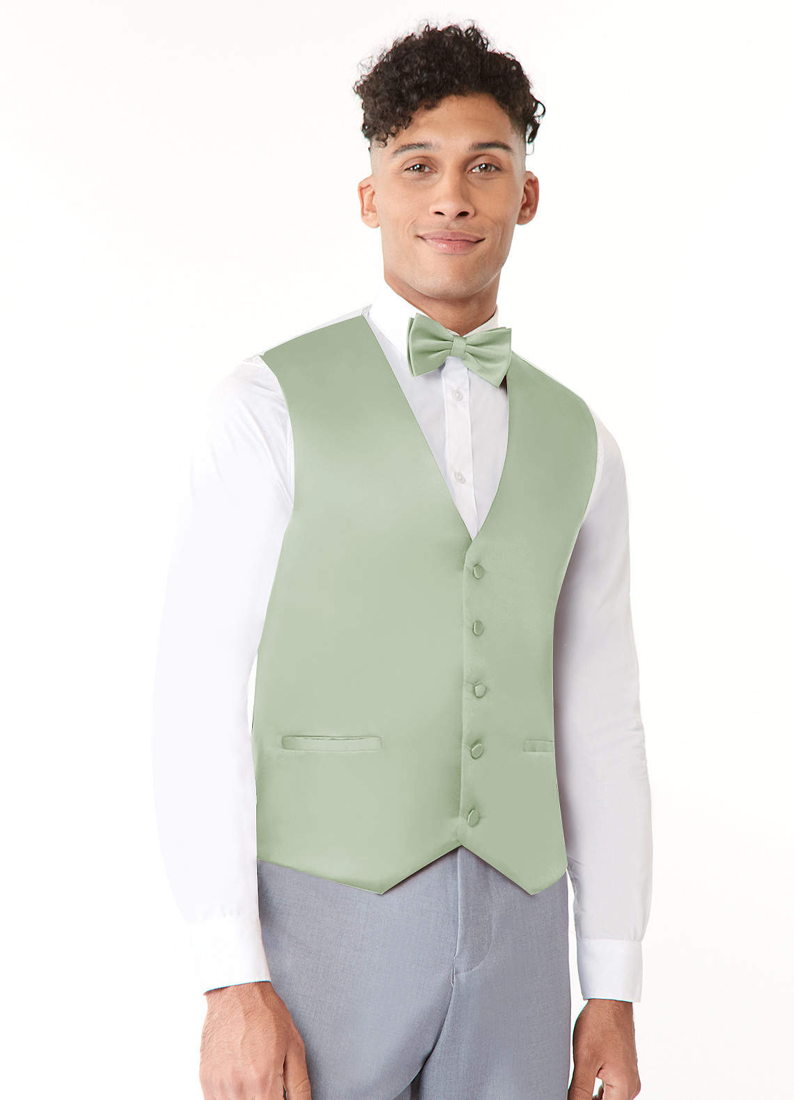 front Matte Satin Vest