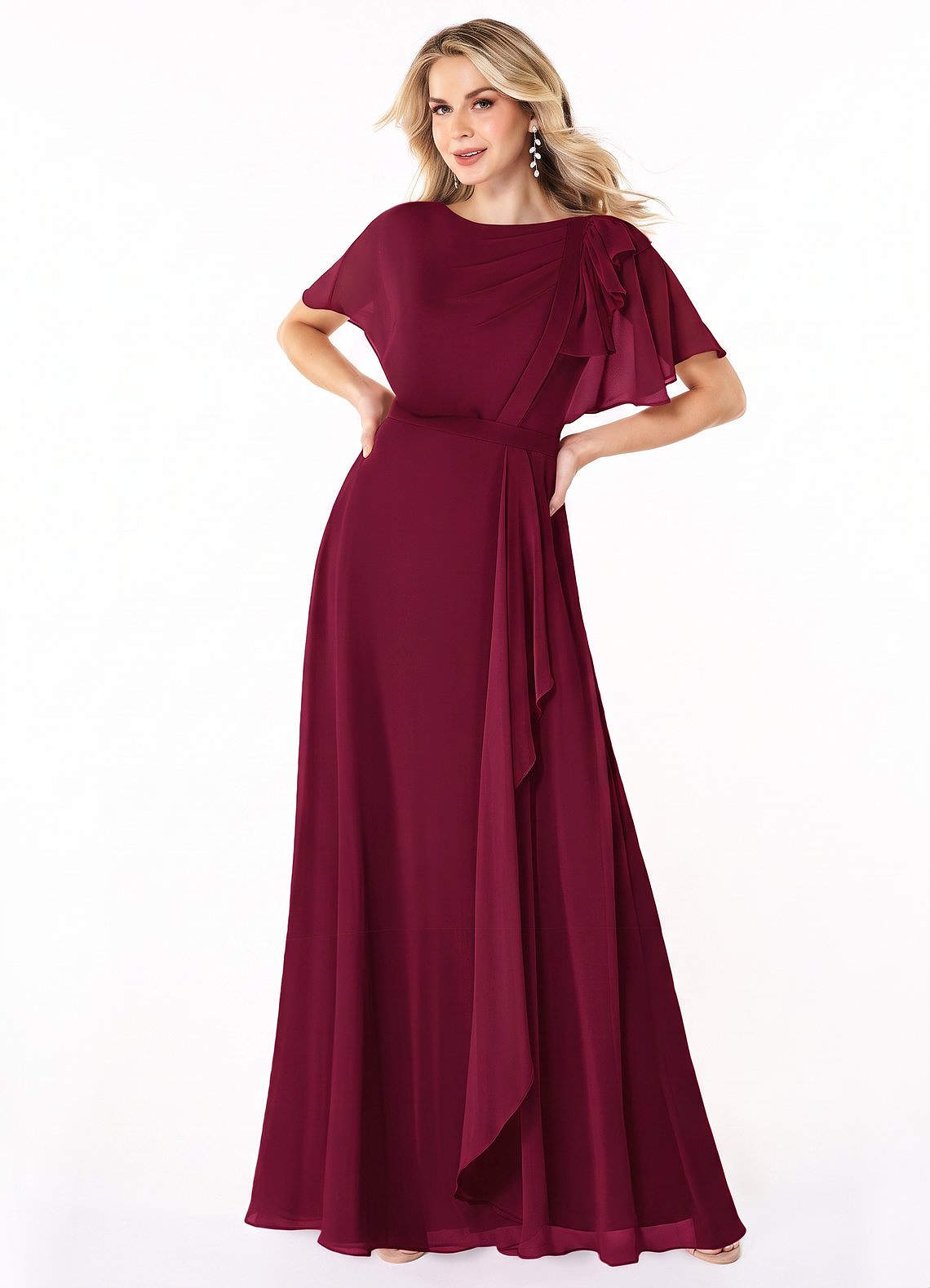 burgundy v neck dresses Backless Satin Long Prom with High Slit, Backless Burgundy Formal Dresses, Burgundy Evening Dresses SP2131 Size:UK 6 / XS dressing table with drawers on both sides special taffeta 2026 UK Bridesmaid Dress