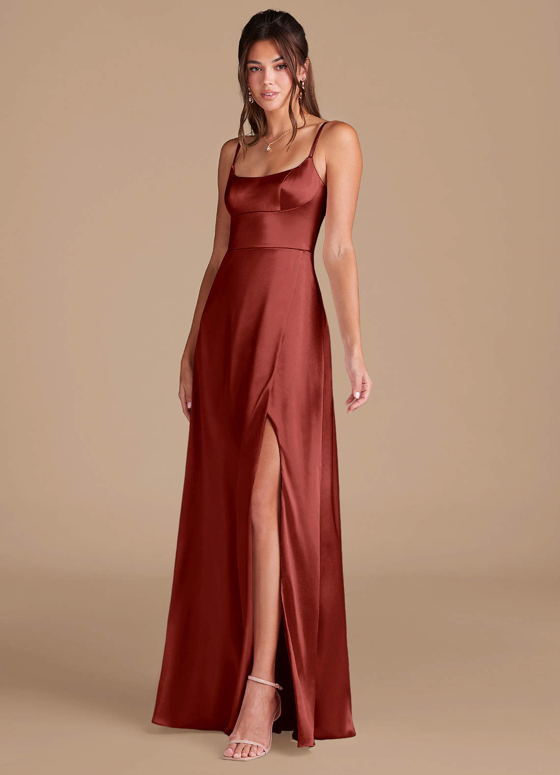 strapless open back dress Simple Red Satin Short Prom Dresses Backless Homecoming Dress With Sli   MyGirlProm.com