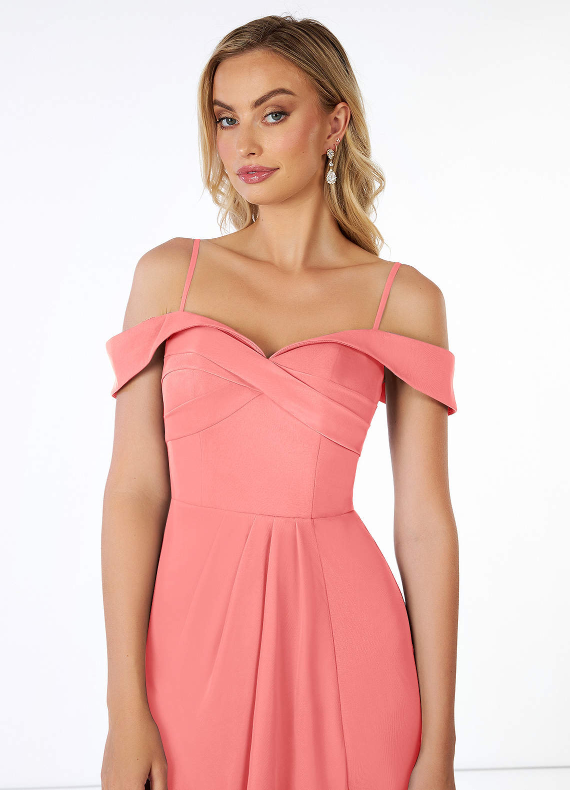 Coral Azazie Mena Bridesmaid Dresses | Azazie