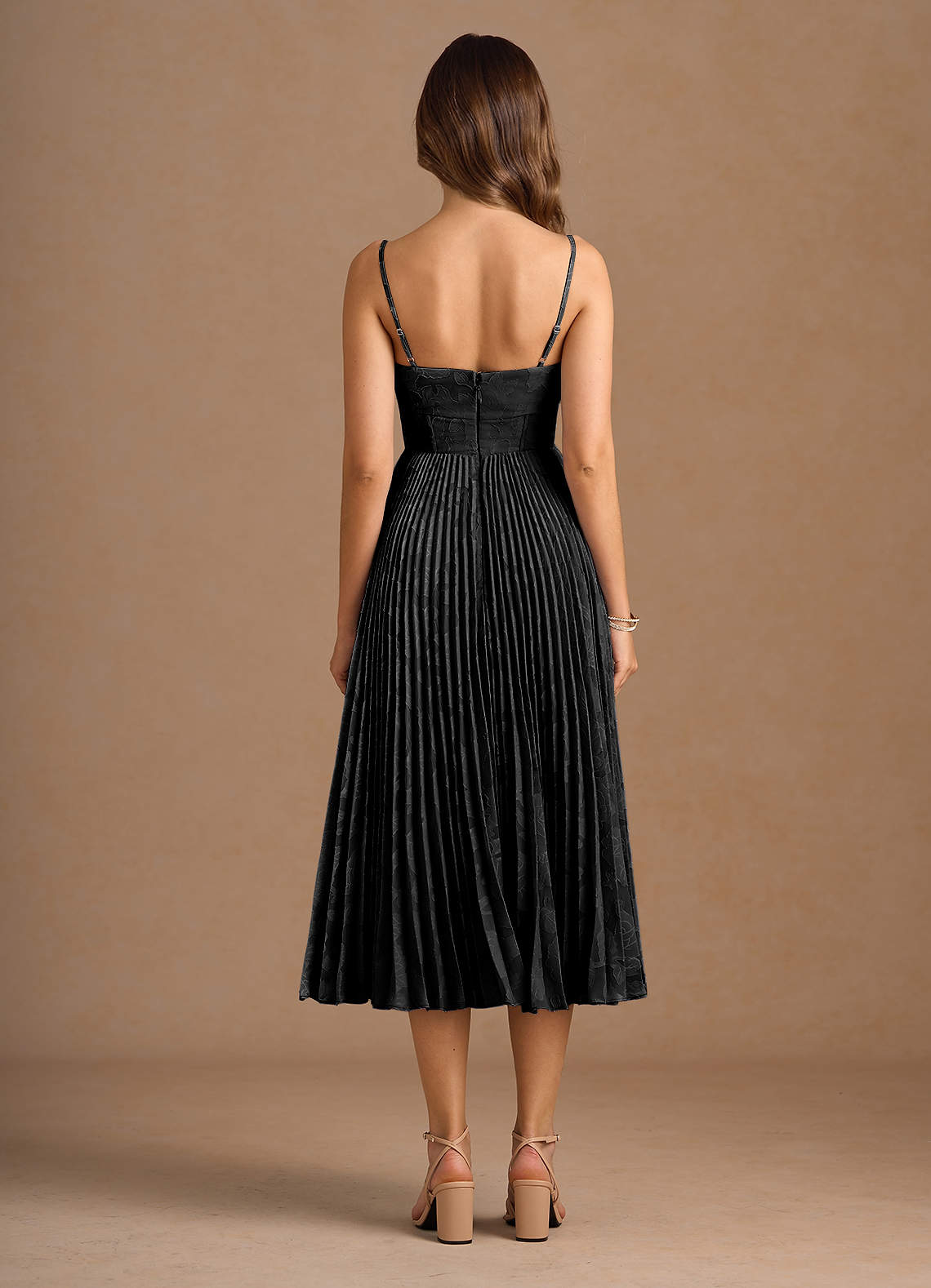 open lace back dress Le Fruit Pleated Cowl Aline Summer Maxi Dress for Women by Perte Dego