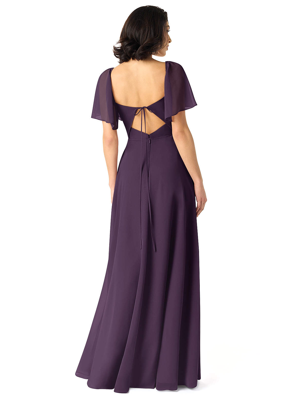 white christmas dresses Strapless Crinkle Chiffon Pleated A line Dress with Tendrils – Camille La  Vie main image 0