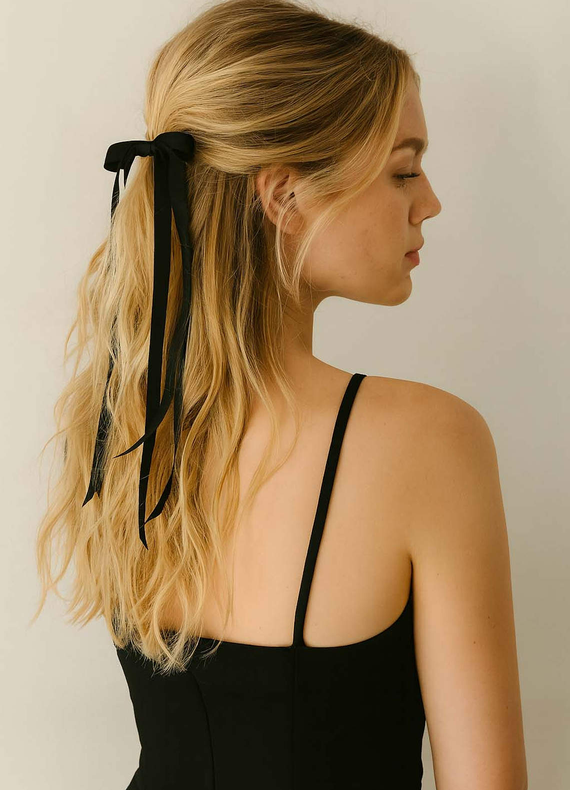 front Ribbon Charm Scrunchie