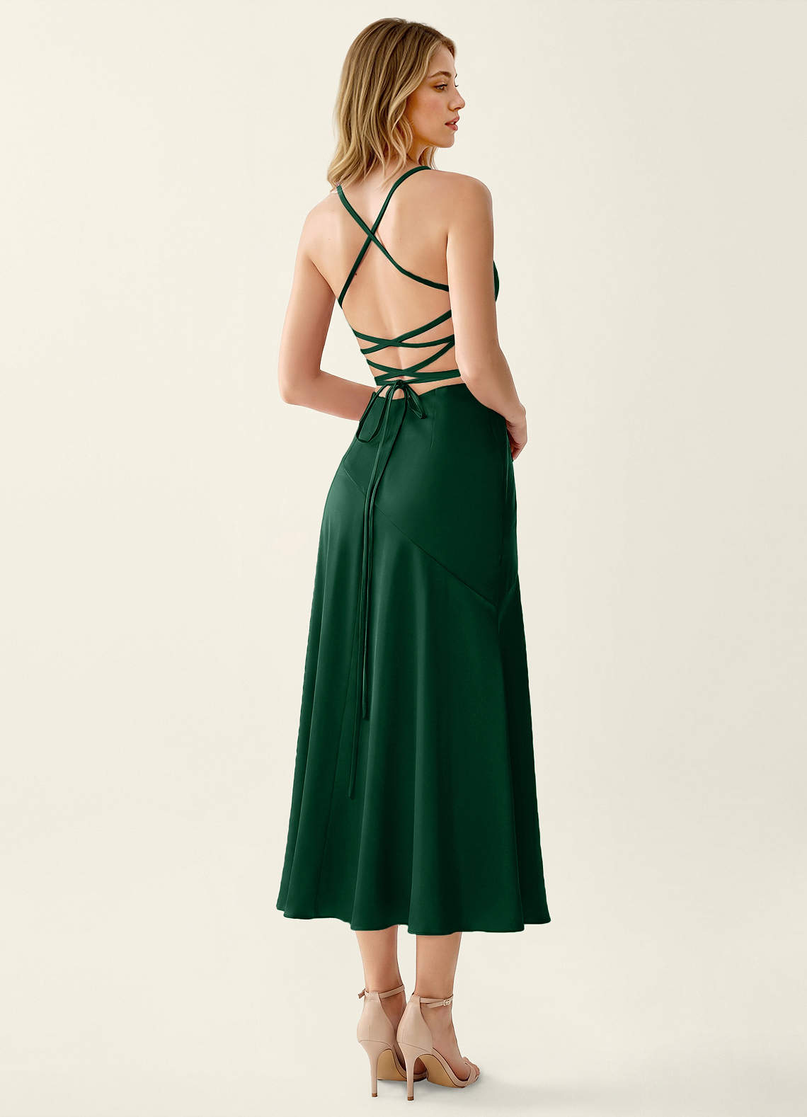 high neck maxi dress formal Milla Women's Elegant mock Stylish Collar Skater Dress, NEON ORANGE If youd prefer it Size:WIDE - US MEN 8.5 - UK 8 - EU 42