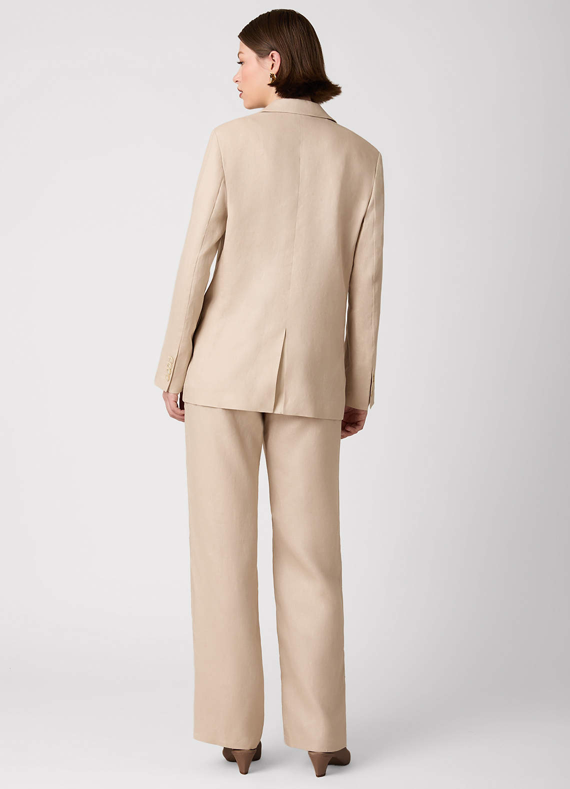 front 100% European Linen 2-Piece Suits