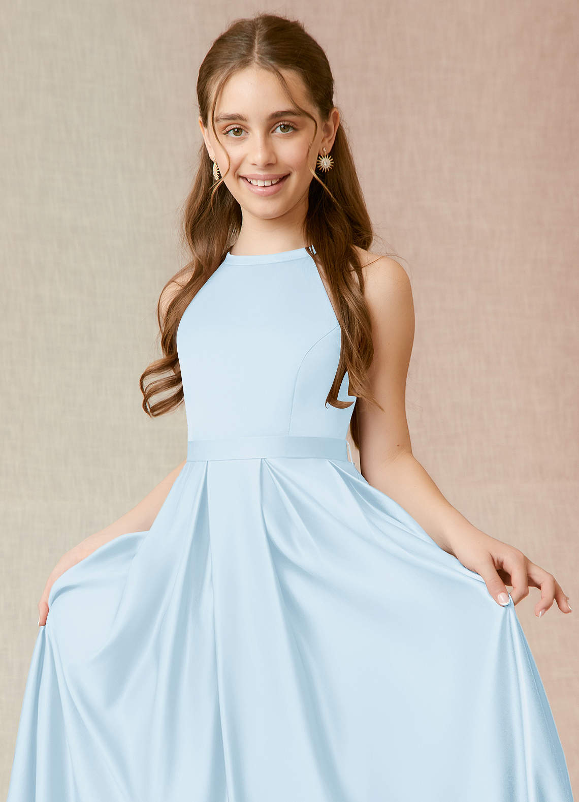 Azazie Arianthe Junior Bridesmaid Dress in Sky Blue | Azazie Azazie Arianthe Junior Bridesmaid Dress in Sky Blue | Azazie