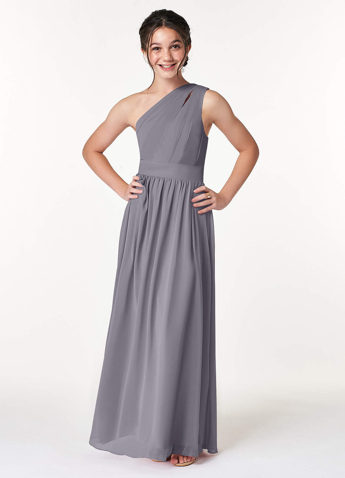 Azazie hotsell silver dress