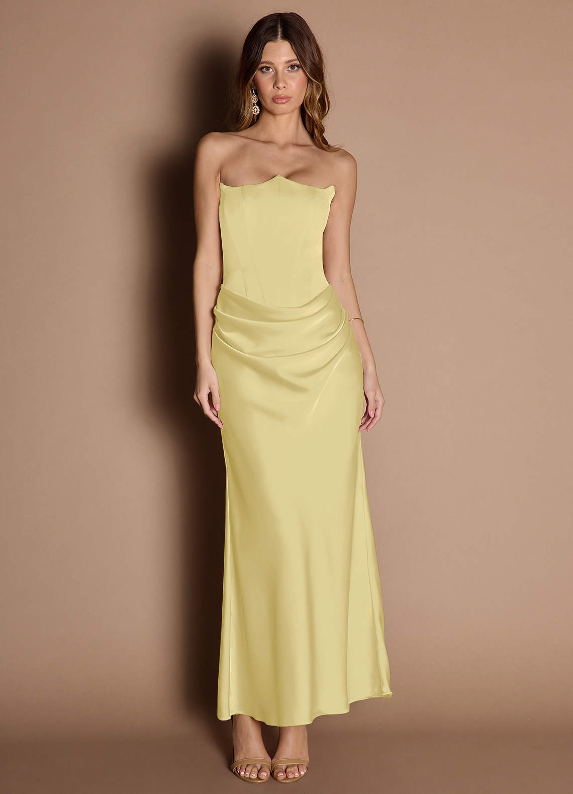 Debby Lemon Sorbet Maxi Dress | Azazie UK