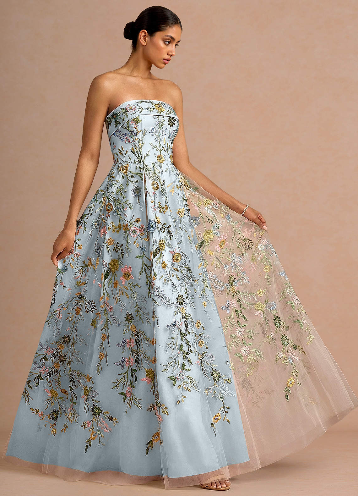 Evangeline Sky Blue Maxi Dress