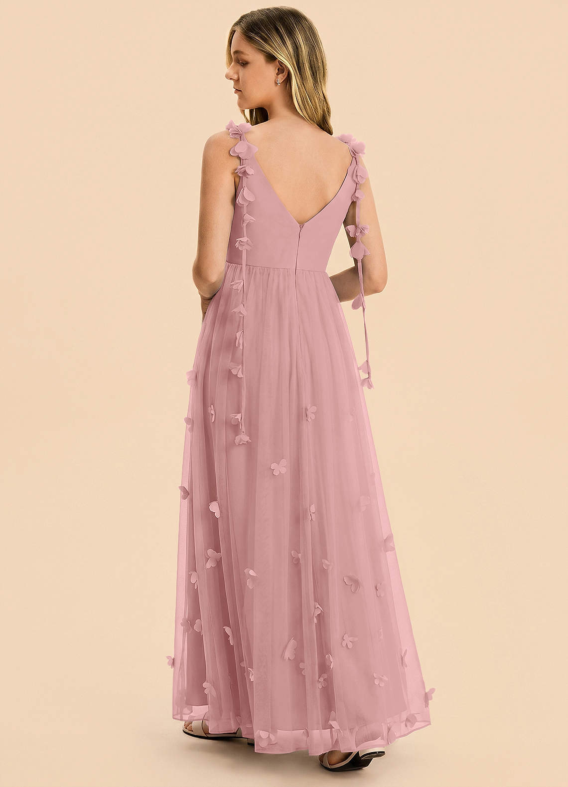 front Azazie Stevie Junior Formal Dress