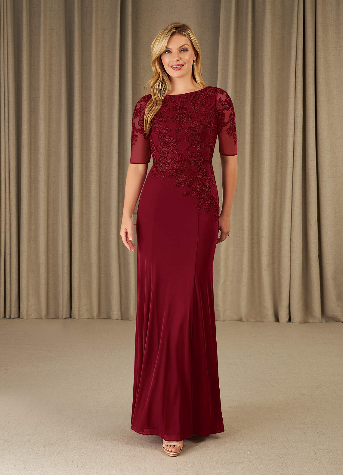 Azazie Ivanna Burgundy Mermaid Lace Dress Ready to Ship | Azazie Azazie Ivanna Burgundy Mermaid Lace Dress Ready to Ship | Azazie
