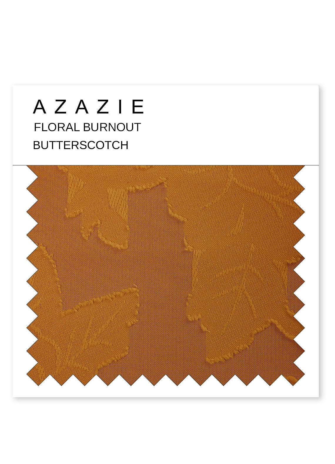 front Azazie Floral Burnout Swatch