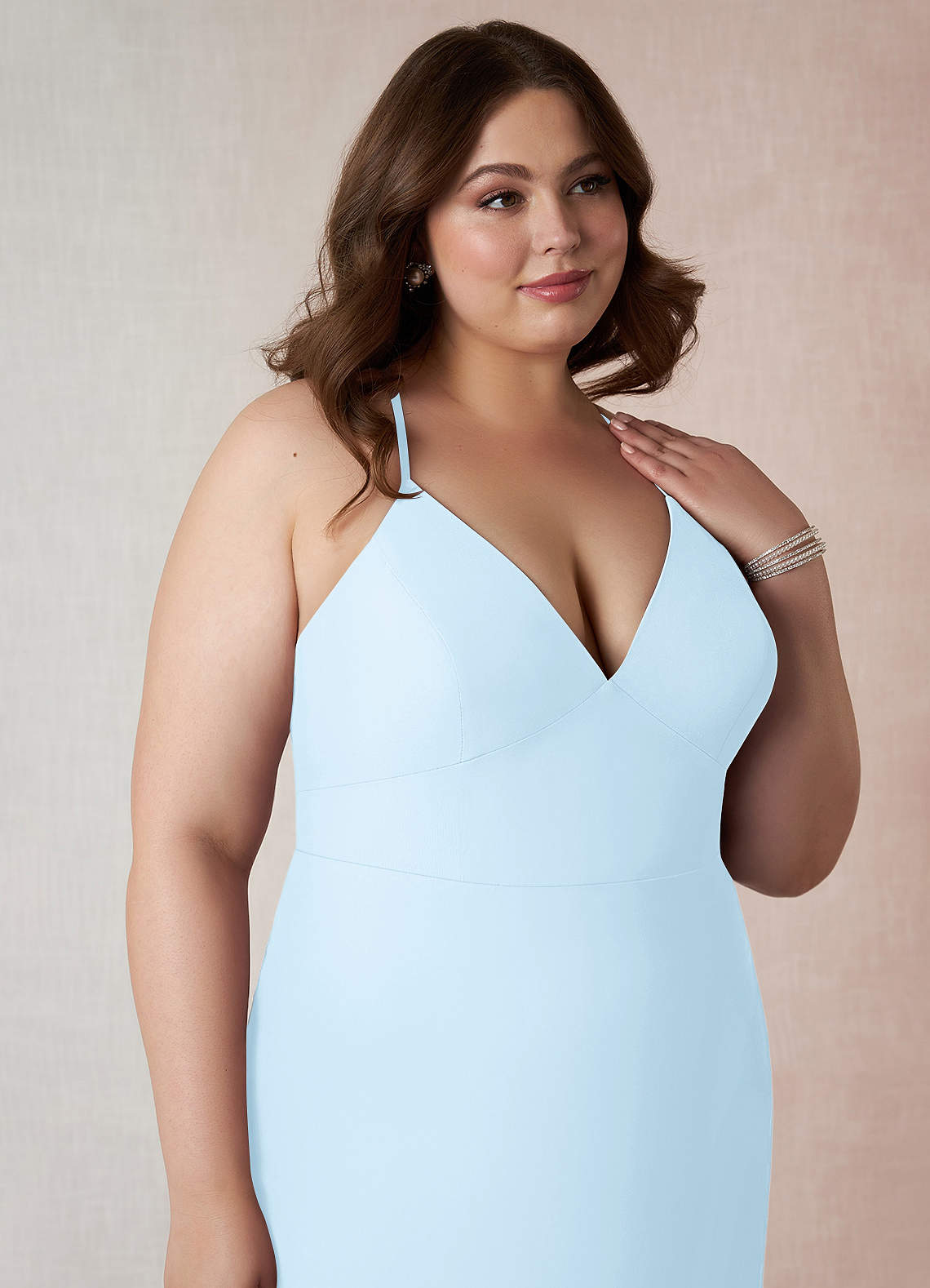 Azazie Becca Sky Blue Chiffon Bridesmaid Dresses