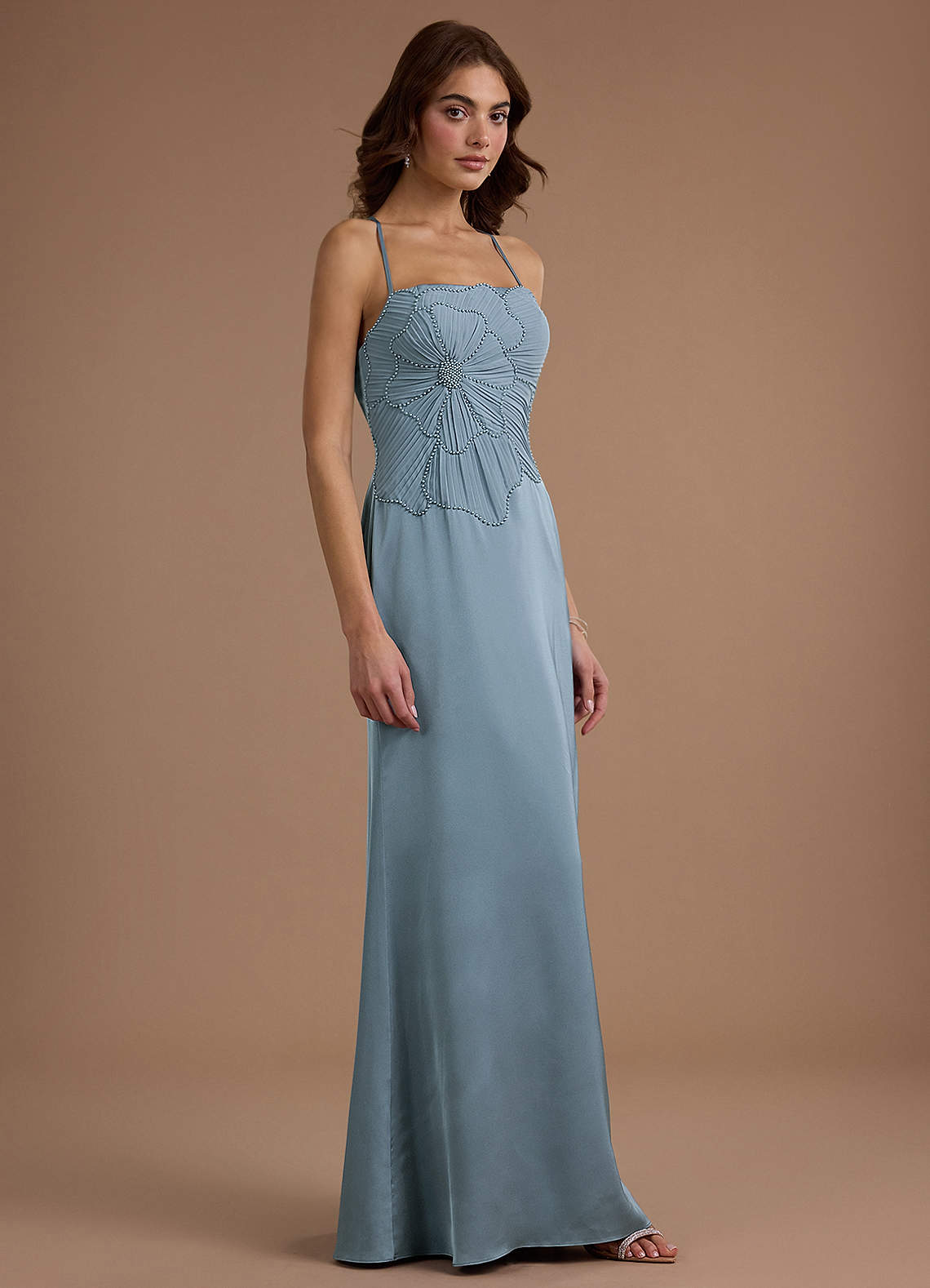 Maxi jurk Eri Poederblauw image3
