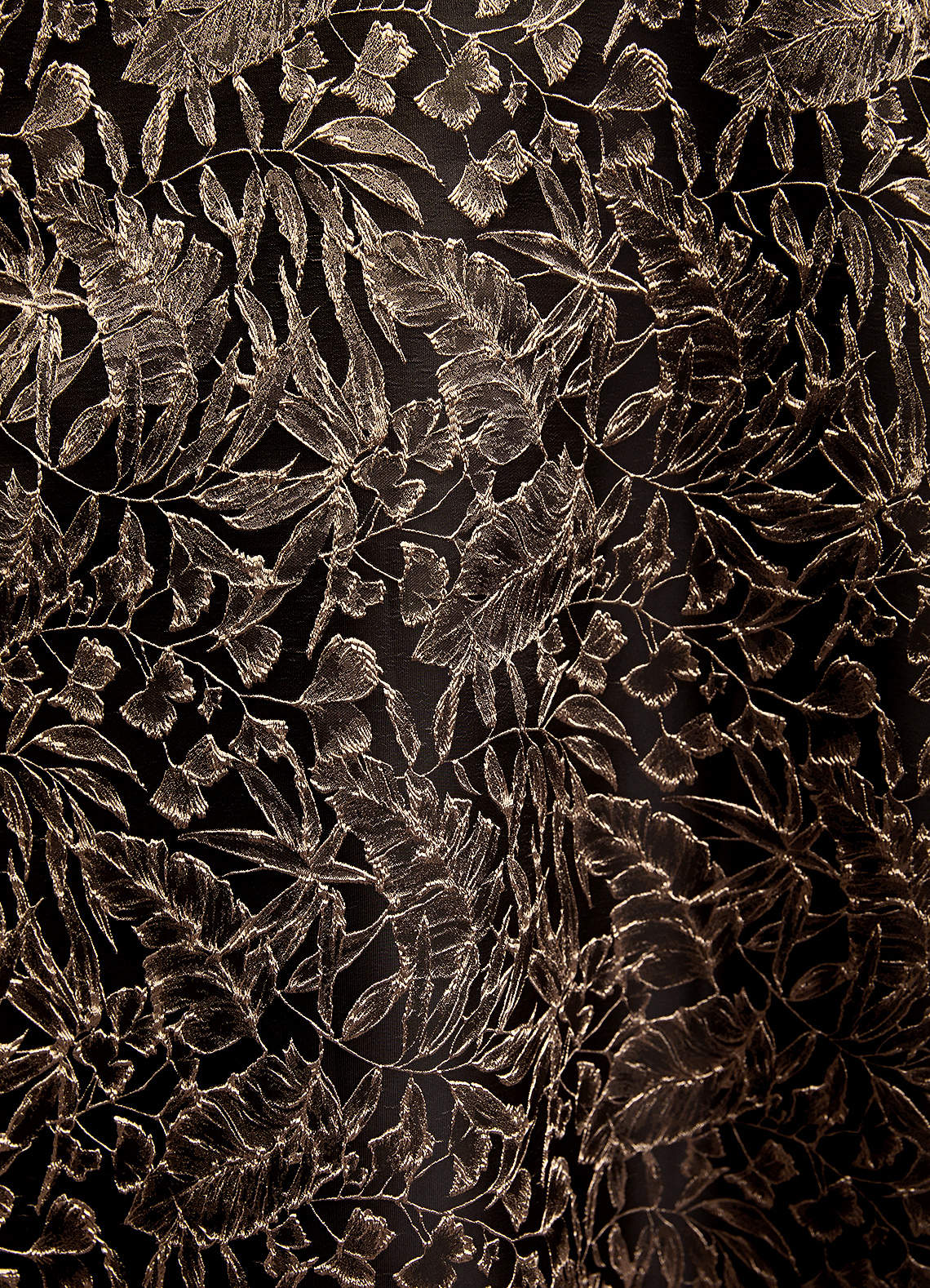 Azazie Jossie Vestidos para mãe da noiva Vestido Jacquard Ébano Dourado de Jacquard de Linha A com Ombros Caídos image6