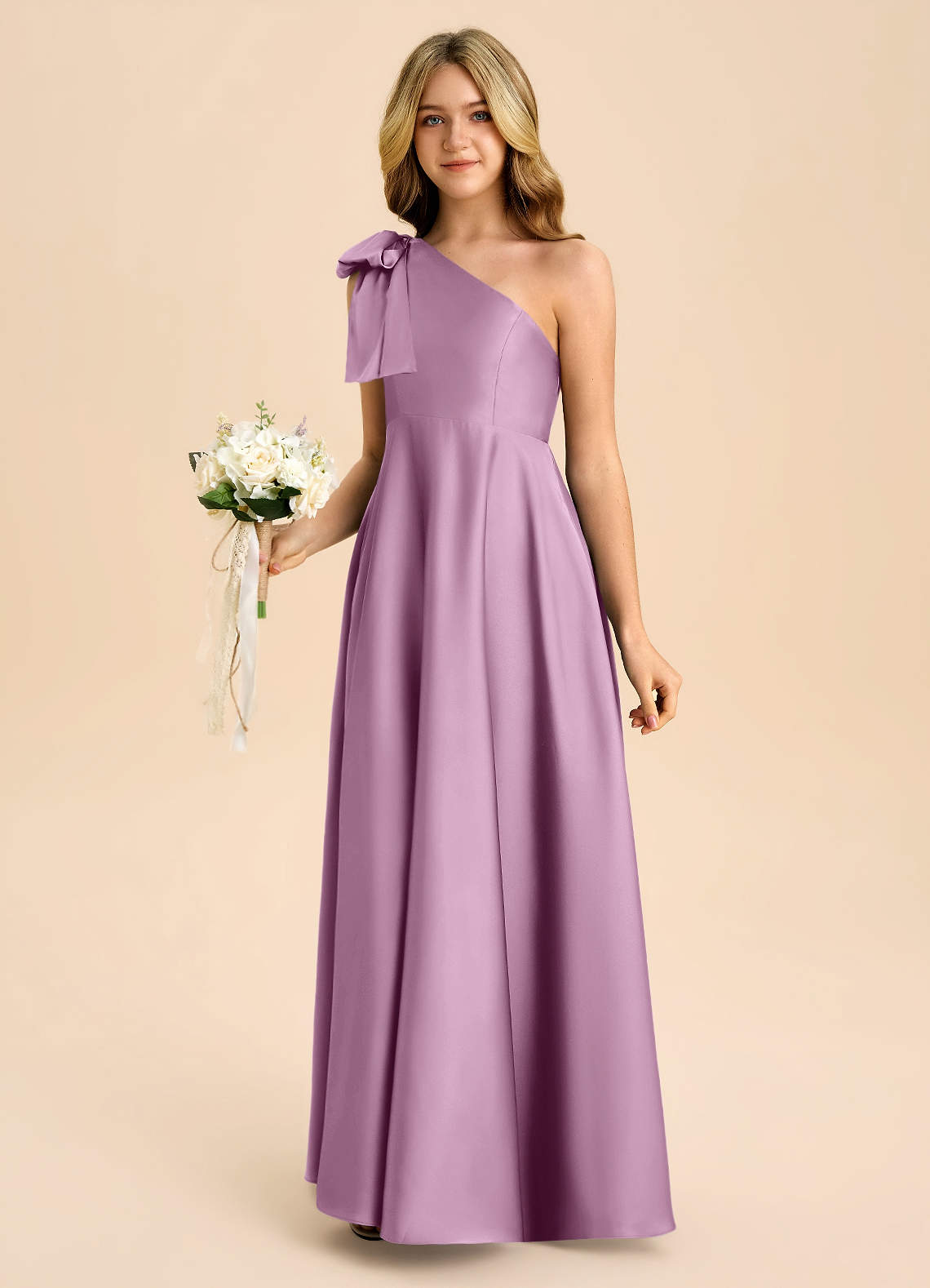 wisteria junior bridesmaid dresses Azazie Penguin Sleeveless Embellishment