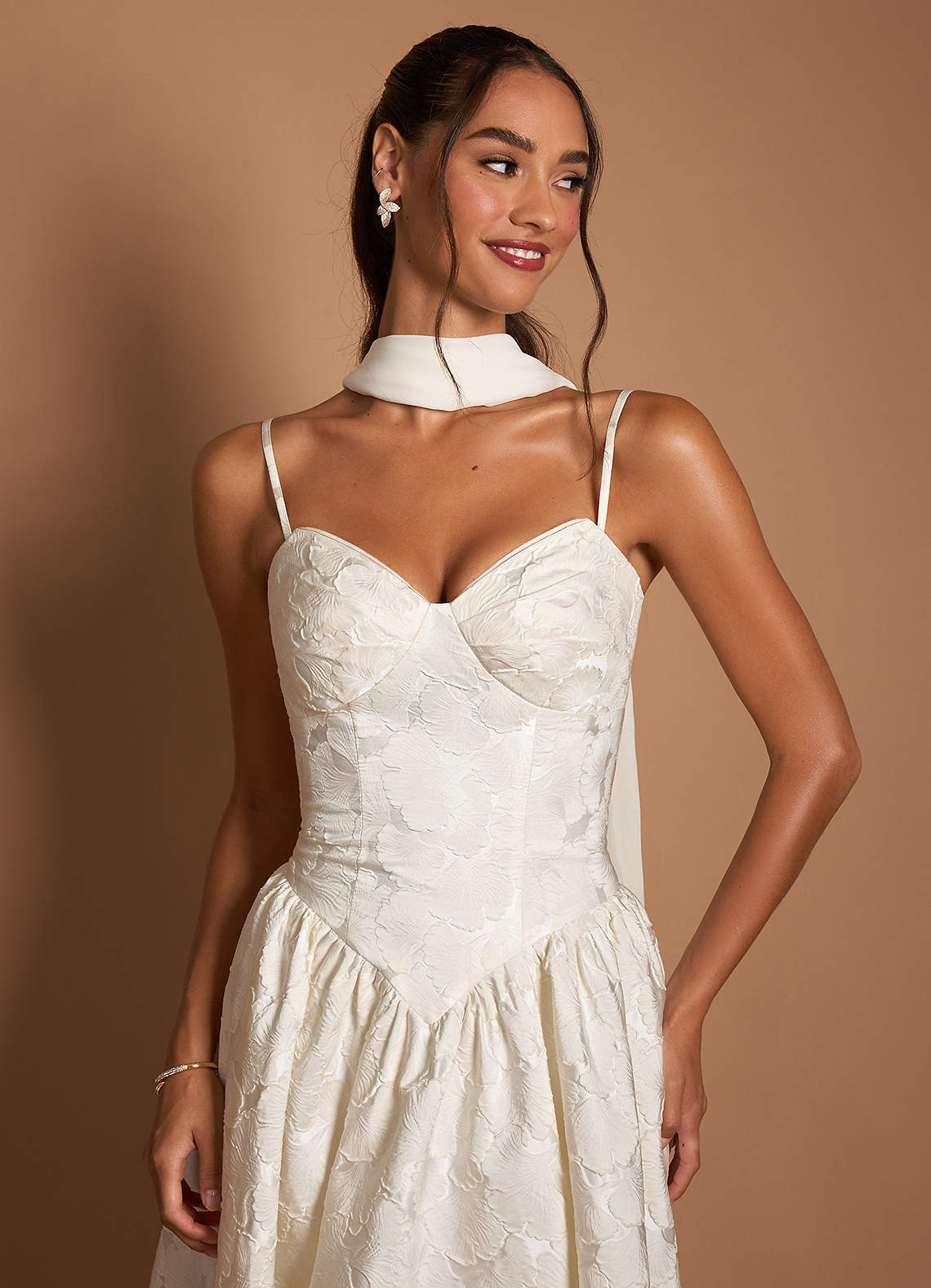 Astra French White Midi Dress image5