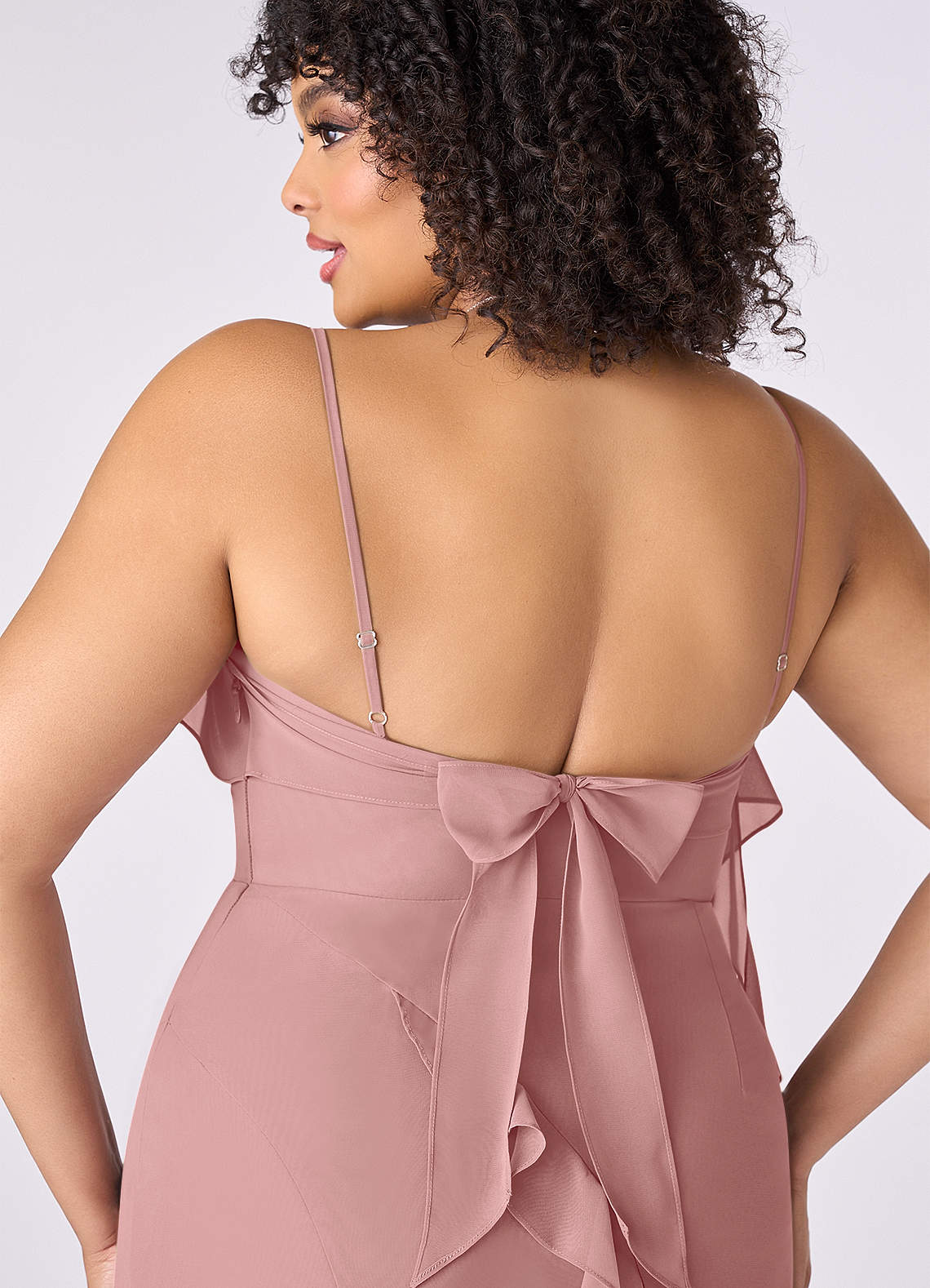 Barbie ♥ Azazie Vente Finale Robe Fourreau en Mousseline de soie Arc Agave image7