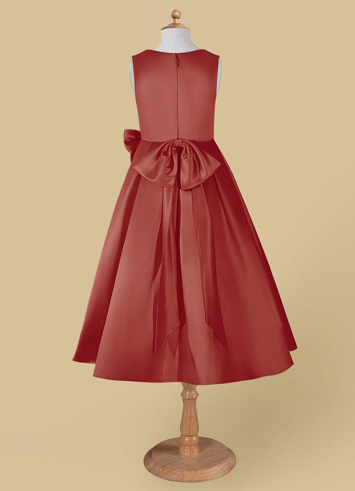 Crushed A-Line Single Tiered 'Azalea' Dress
