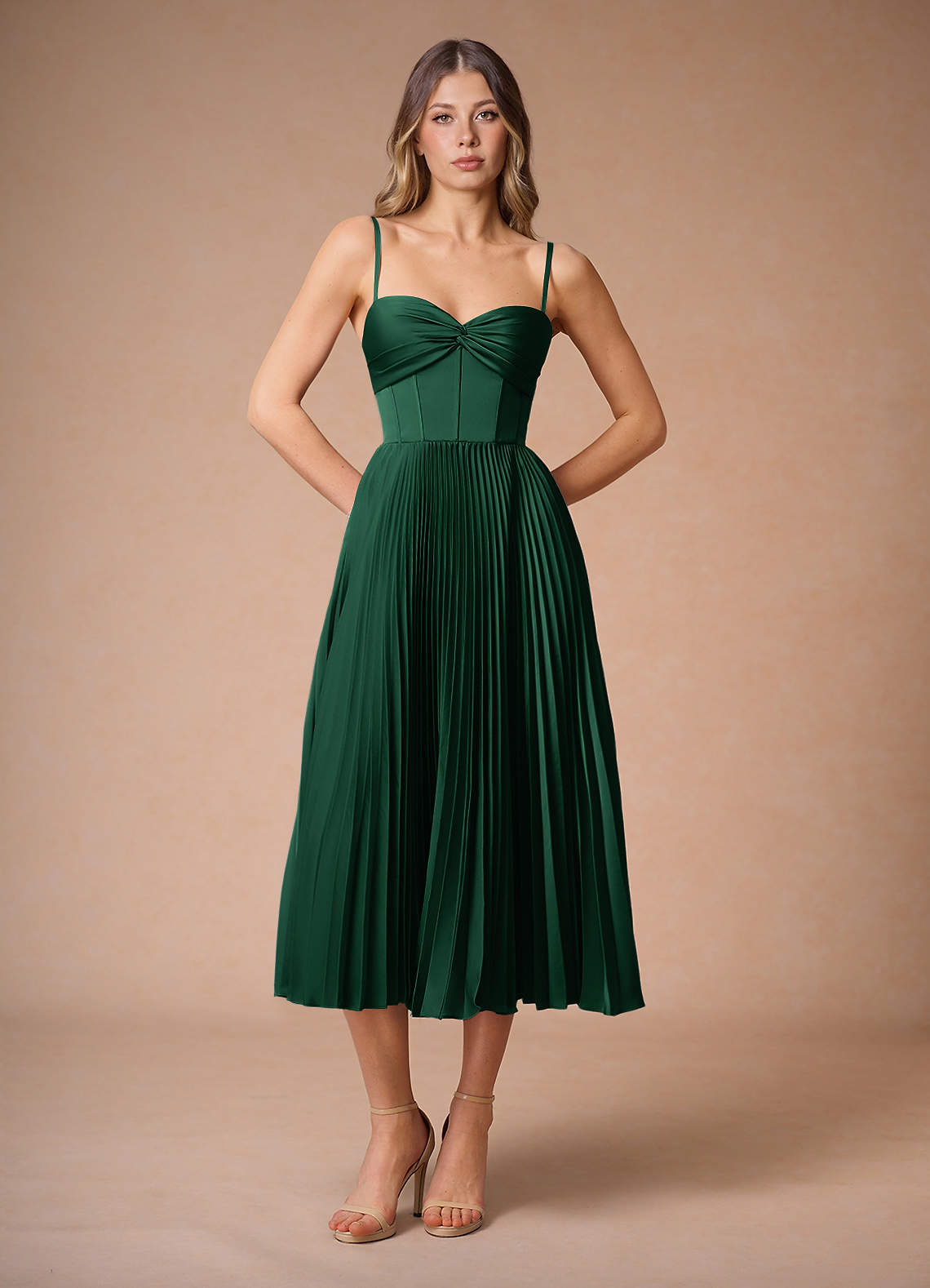 emerald green formal midi dress Azazie Plus Size Dresses A-Line Wedding Guest Semi-Formal Dresses Sweetheart short emerald green cocktail dress