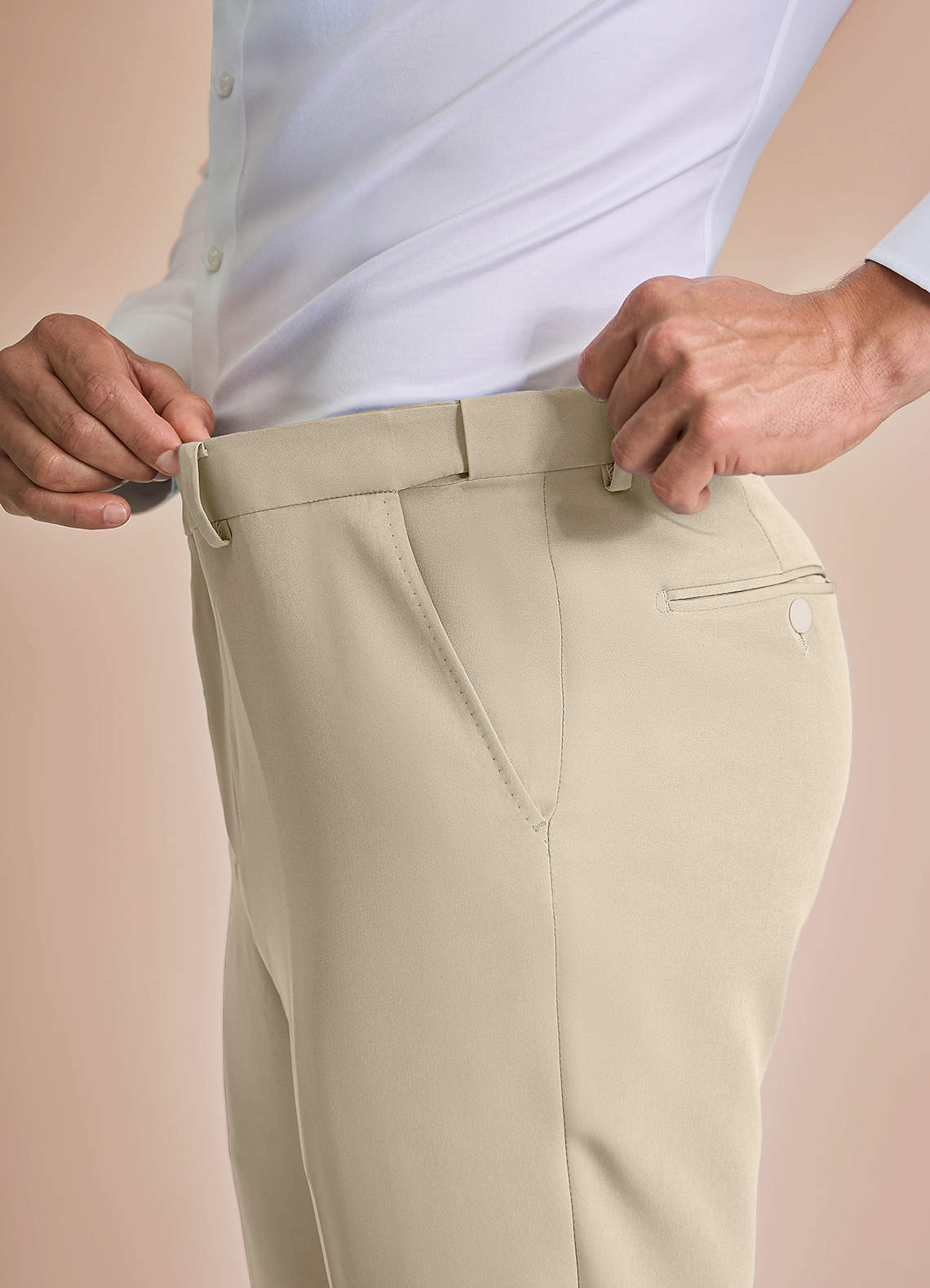 front James Tan Pantalones de vestir