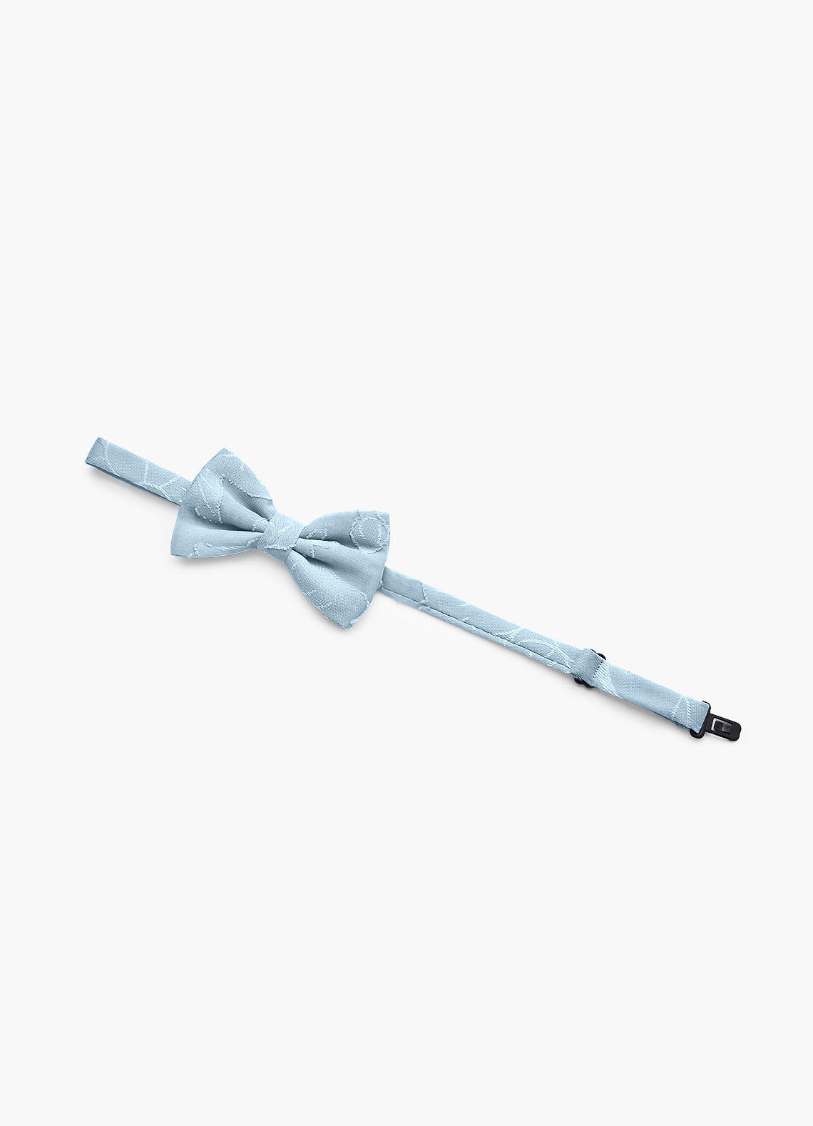 front Boy's Floral Burnout Adjustable Bow Tie