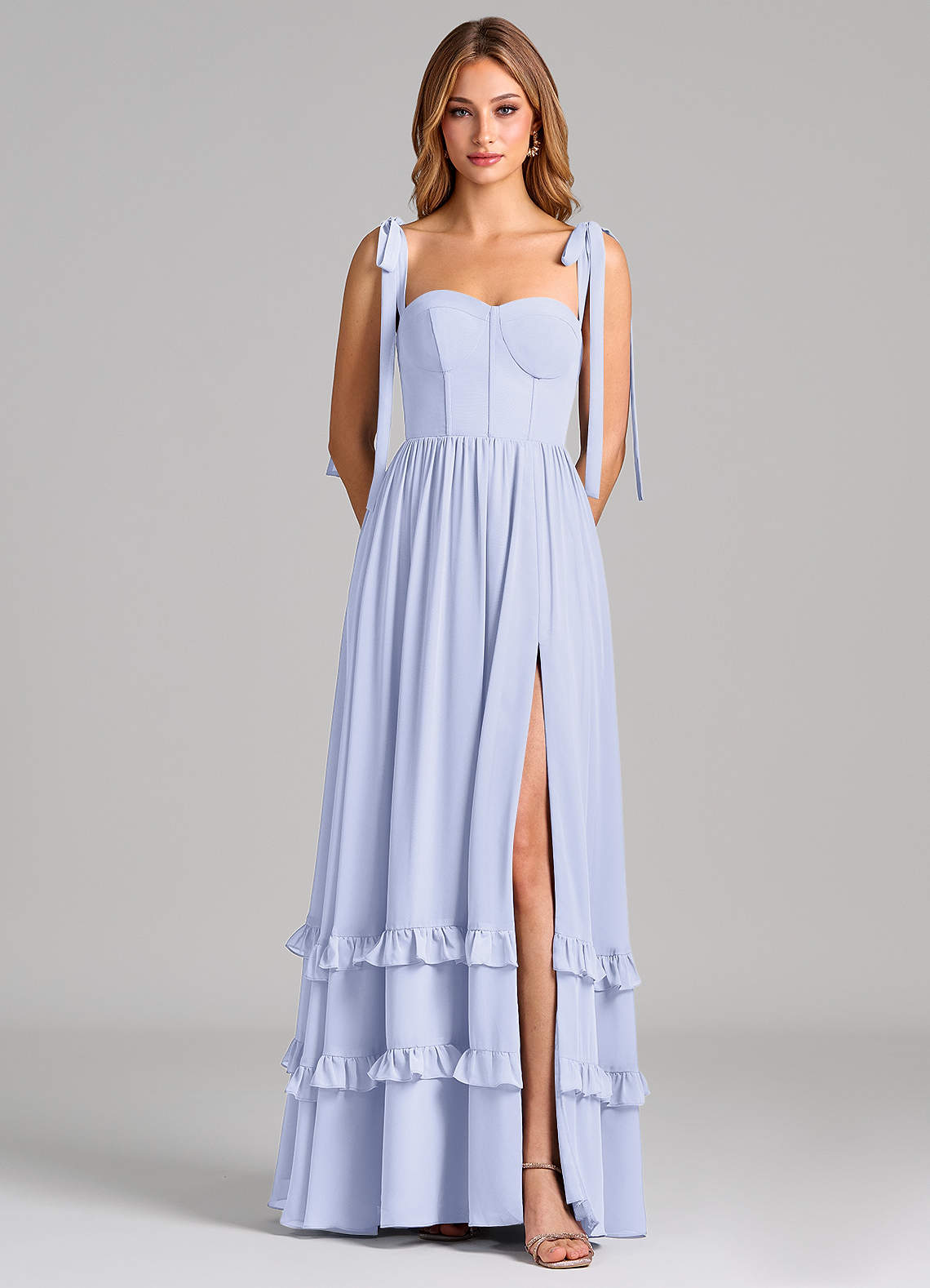 Azazie Anastacia Lavender Chiffon Bridesmaid Dresses | Azazie