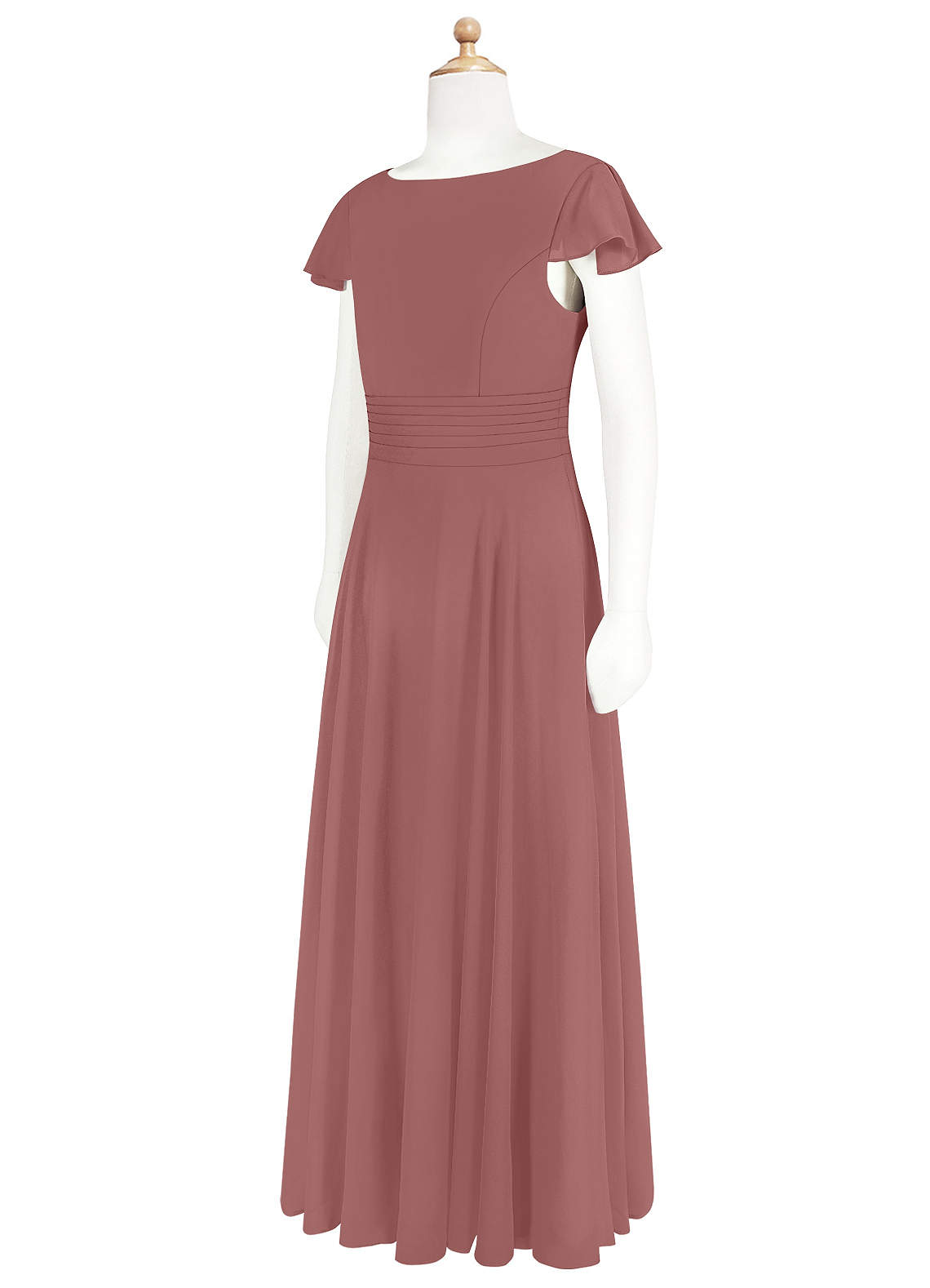 Azazie Payton Junior Bridesmaid Dress in Desert Rose Azazie UK