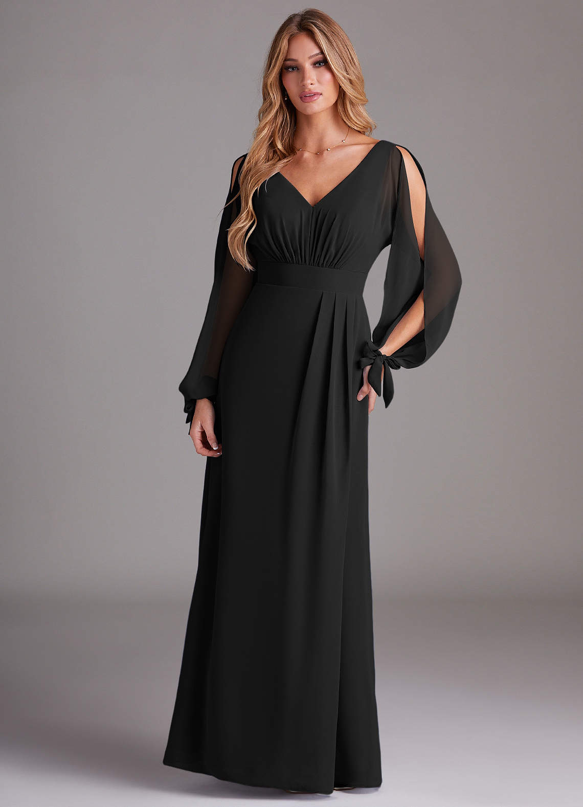 Azazie Matilda Ready to Ship Black Chiffon Bridesmaid Dresses | Azazie Azazie Matilda Ready to Ship Black Chiffon Bridesmaid Dresses | Azazie
