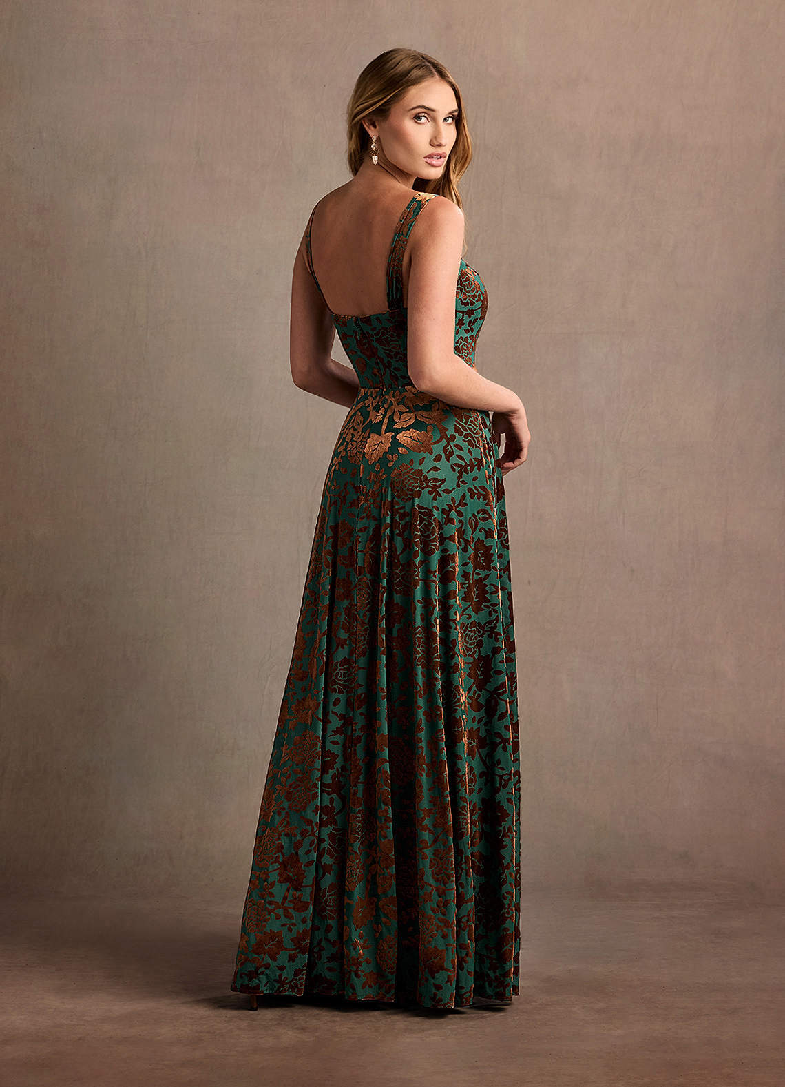chinese dress ladies Nessa Metallic Dress - Blue | Occasion Dress in Sizes XXS–6X main image 1