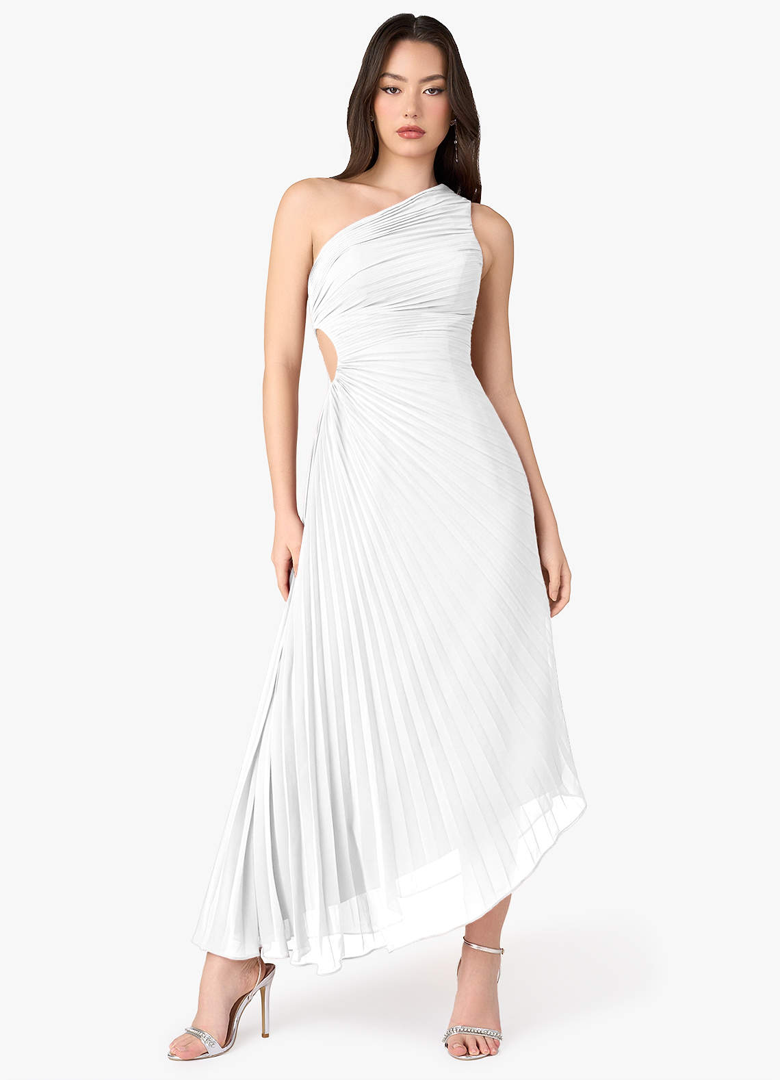 Angelina White Asymmetrical Dress image1