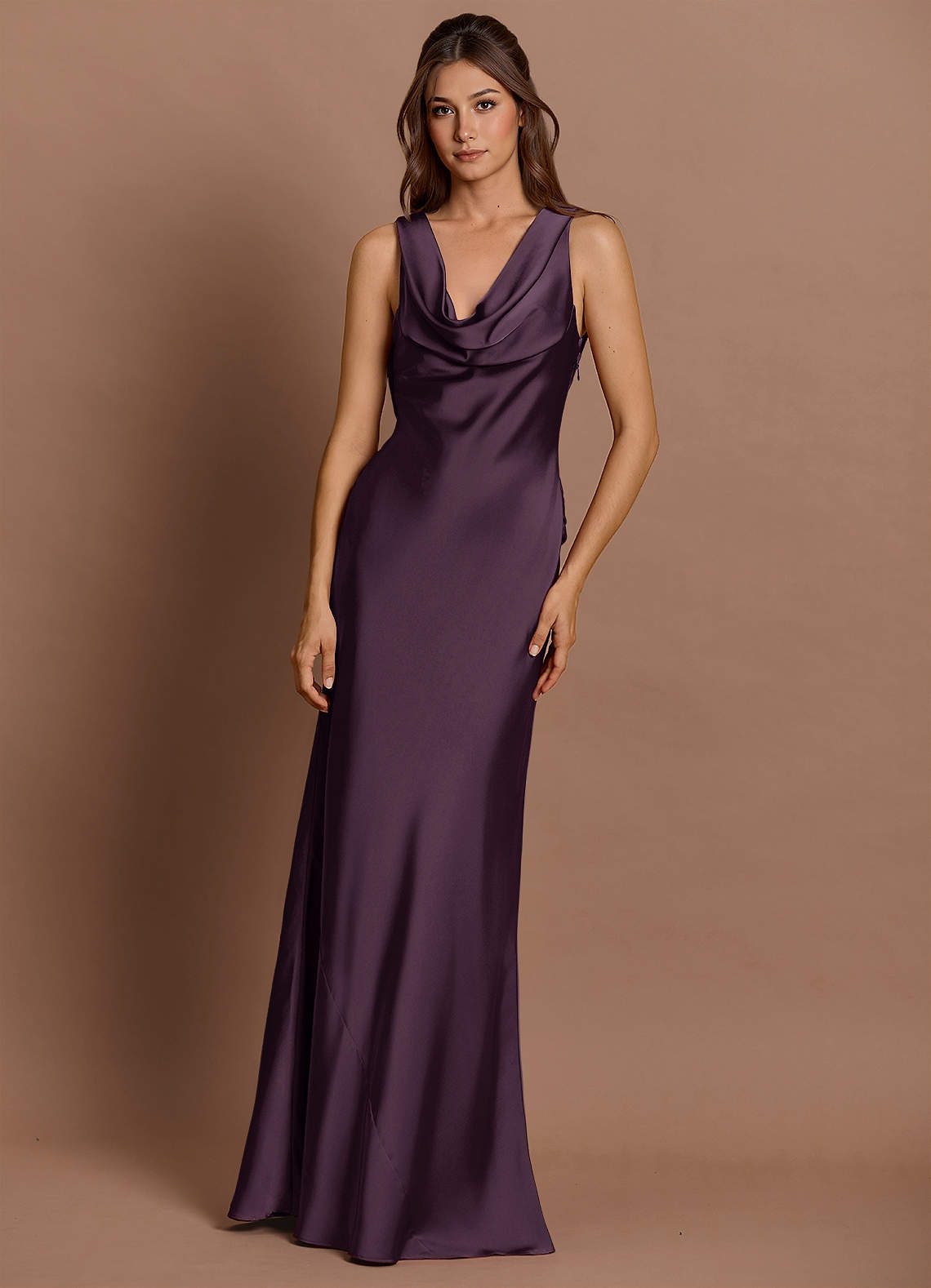 long sleeve slinky maxi dress Louanne Slinky Long Sleeve Maxi Dress / Burgundy | MESHKI