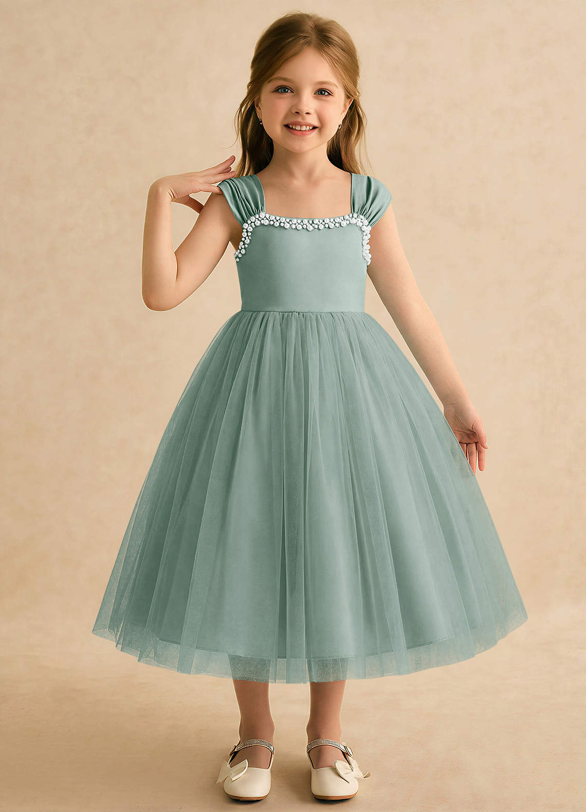 silver childrens bridesmaid dresses Short Sleeves Silver Sequin Wedding Party Dress for Children –  loveangeldress main image 0