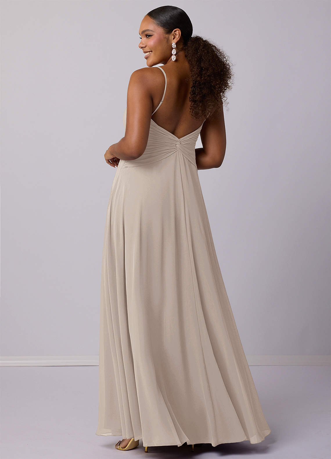 Barbie ♥ Azazie Bridesmaid Dresses Frost A-Line Chiffon Dress image7