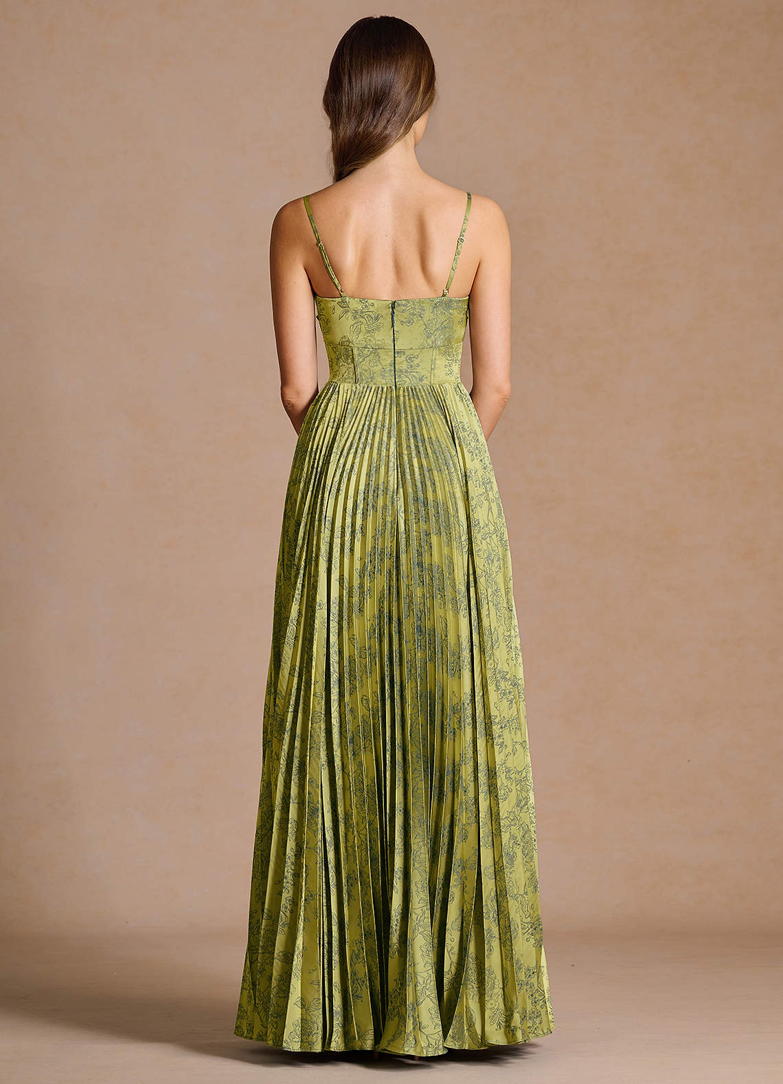Vestido Verde Militar Armada Largo Vesper image1