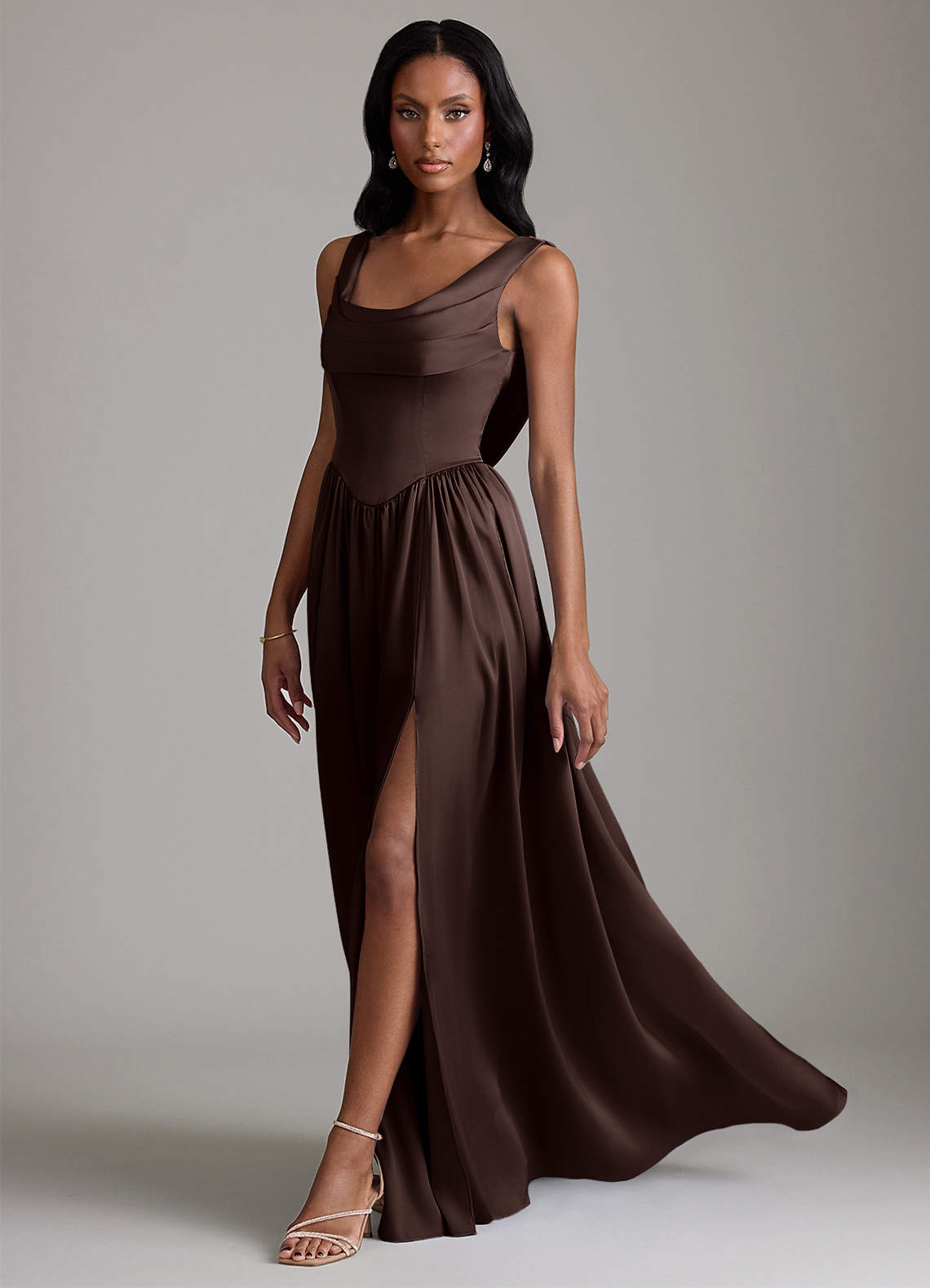 flamingo bridesmaid dresses Cetims Elegant One Shoulder Mermaid Satin Short Vintage Mauve Neiman Marcus | Dresses New collection Color:C5 hollow to floor with