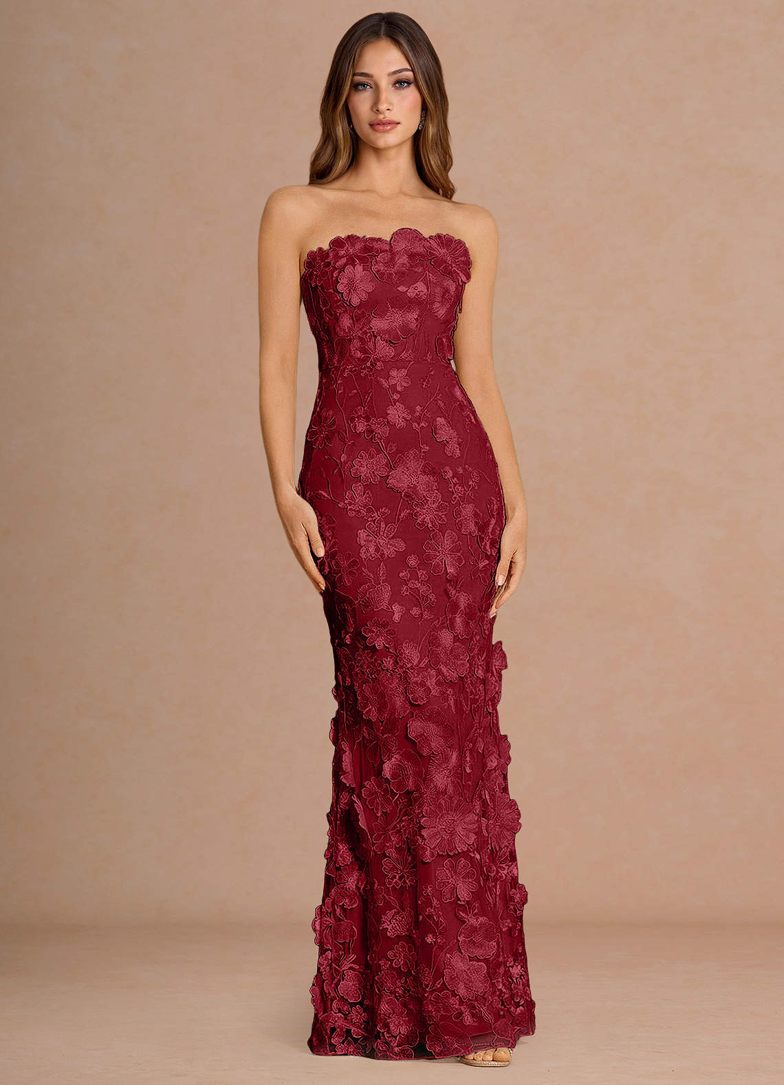 Della Merlot Maxi Dress image2