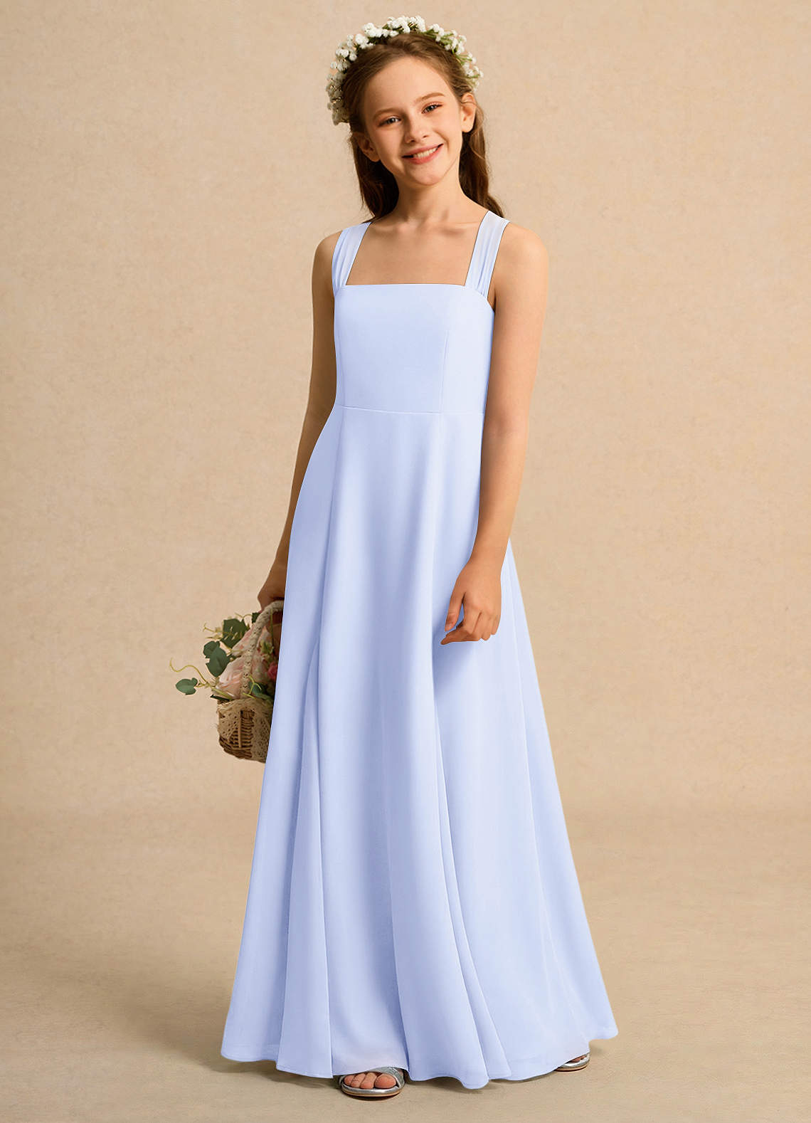 Azazie A-Line/Princess Halter Neck Floor-Length Chiffon Girl Formal Dresses - Lavender Azazie A-Line/Princess Halter Neck Floor-Length Chiffon Girl Formal Dresses - Lavender