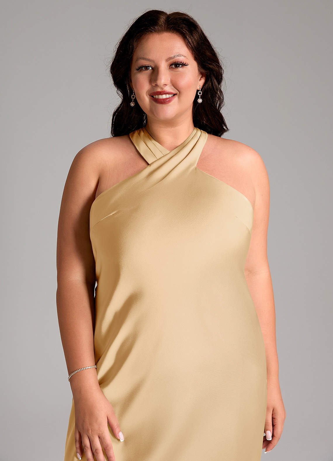 azazie doretta bridesmaid dresses Azazie Mermaid Halter Neck Floor-Length Tulle Bridesmaid Dresses
