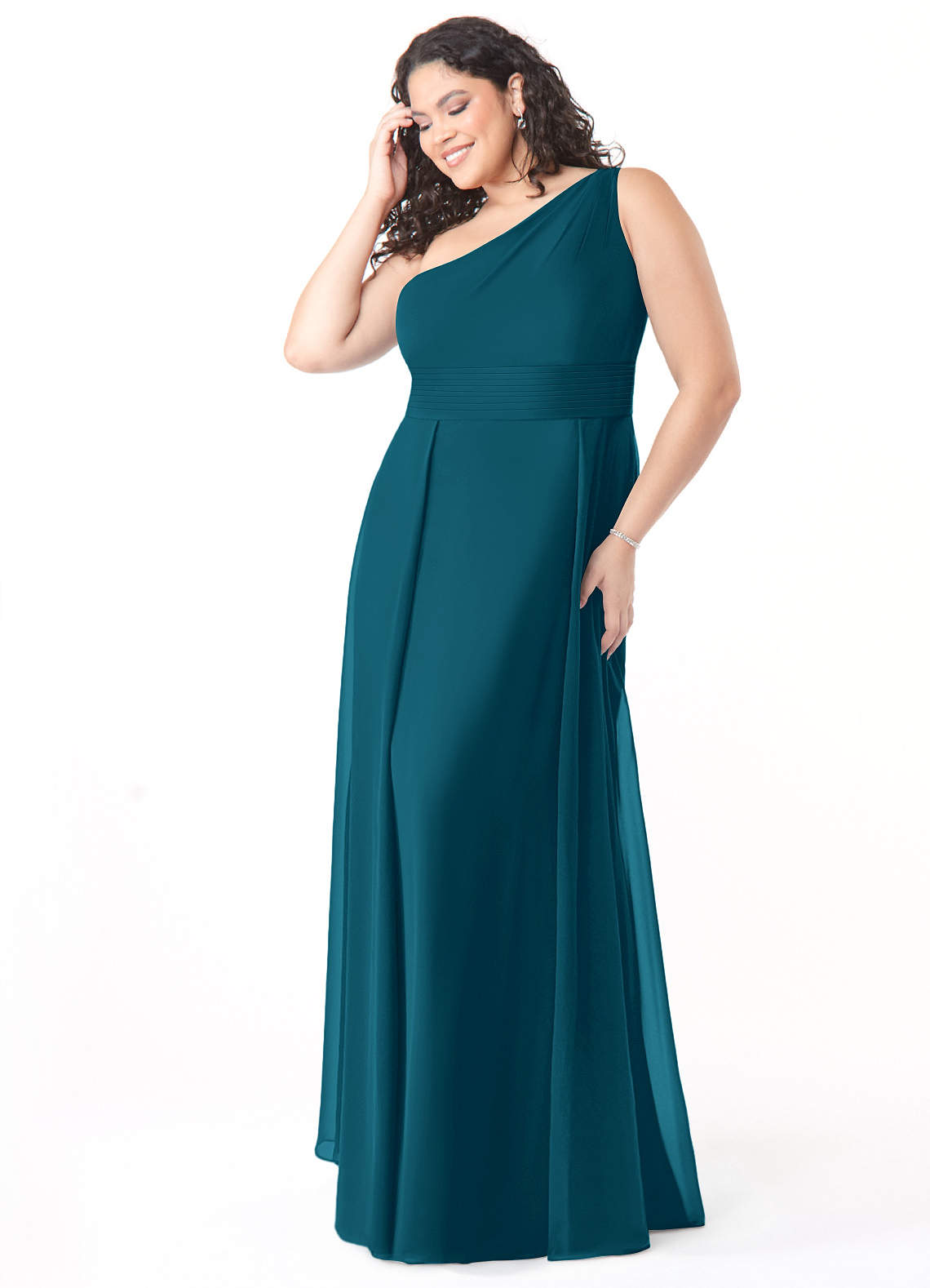 Azazie Dallas Ink Blue Chiffon Bridesmaid Dresses | Azazie