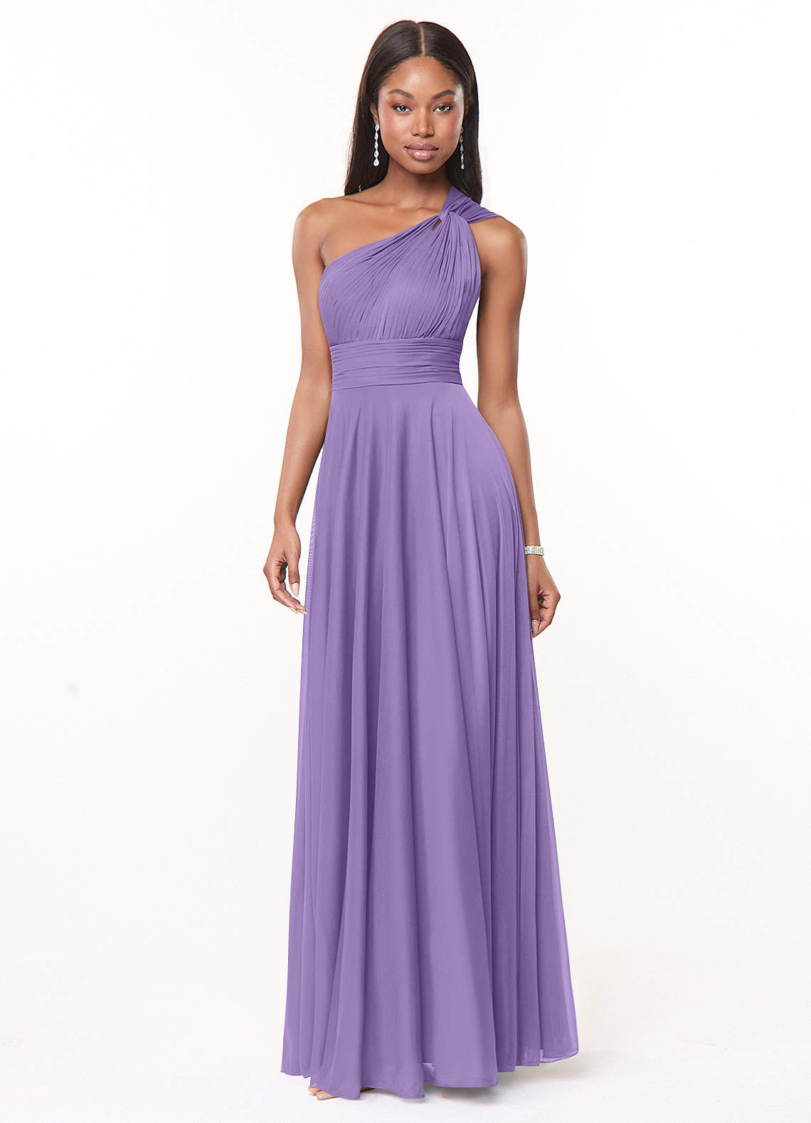 Azazie Charlize Tahiti Mesh Bridesmaid Dresses | Azazie